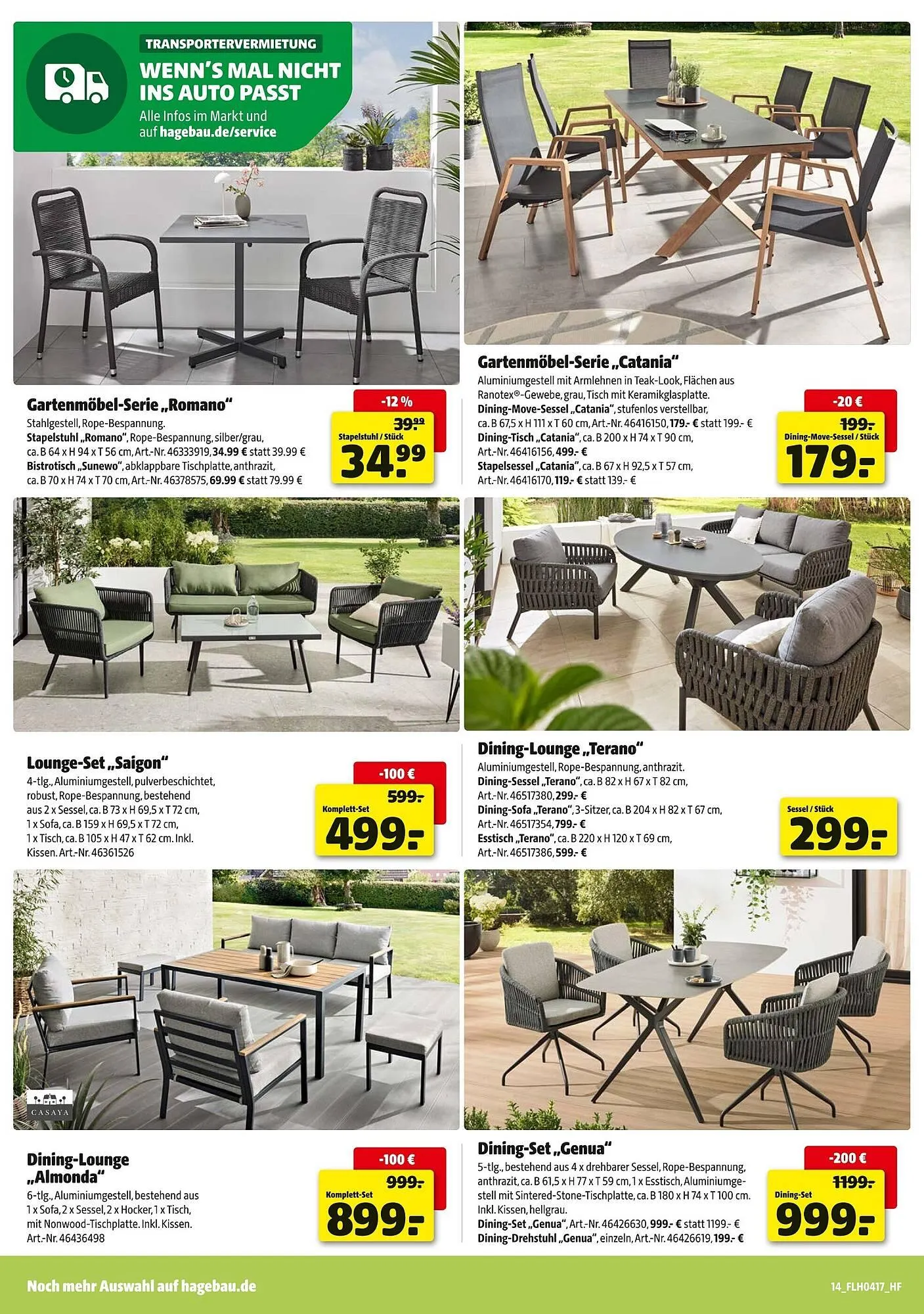 Hagebau Prospekt von 18. April bis 25. April 2026 - Prospekt seite 14