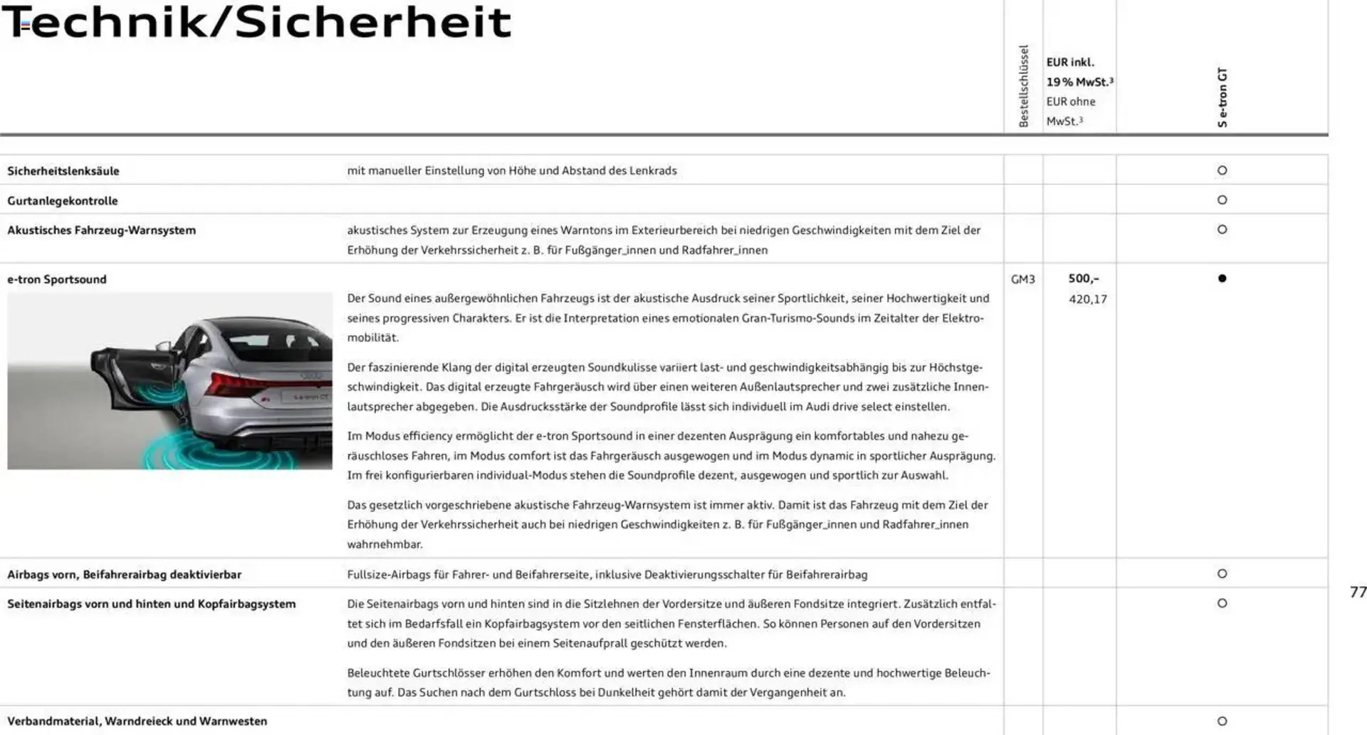 Audi Prospekt von 29. Januar bis 31. Dezember 2025 - Prospekt seite 77