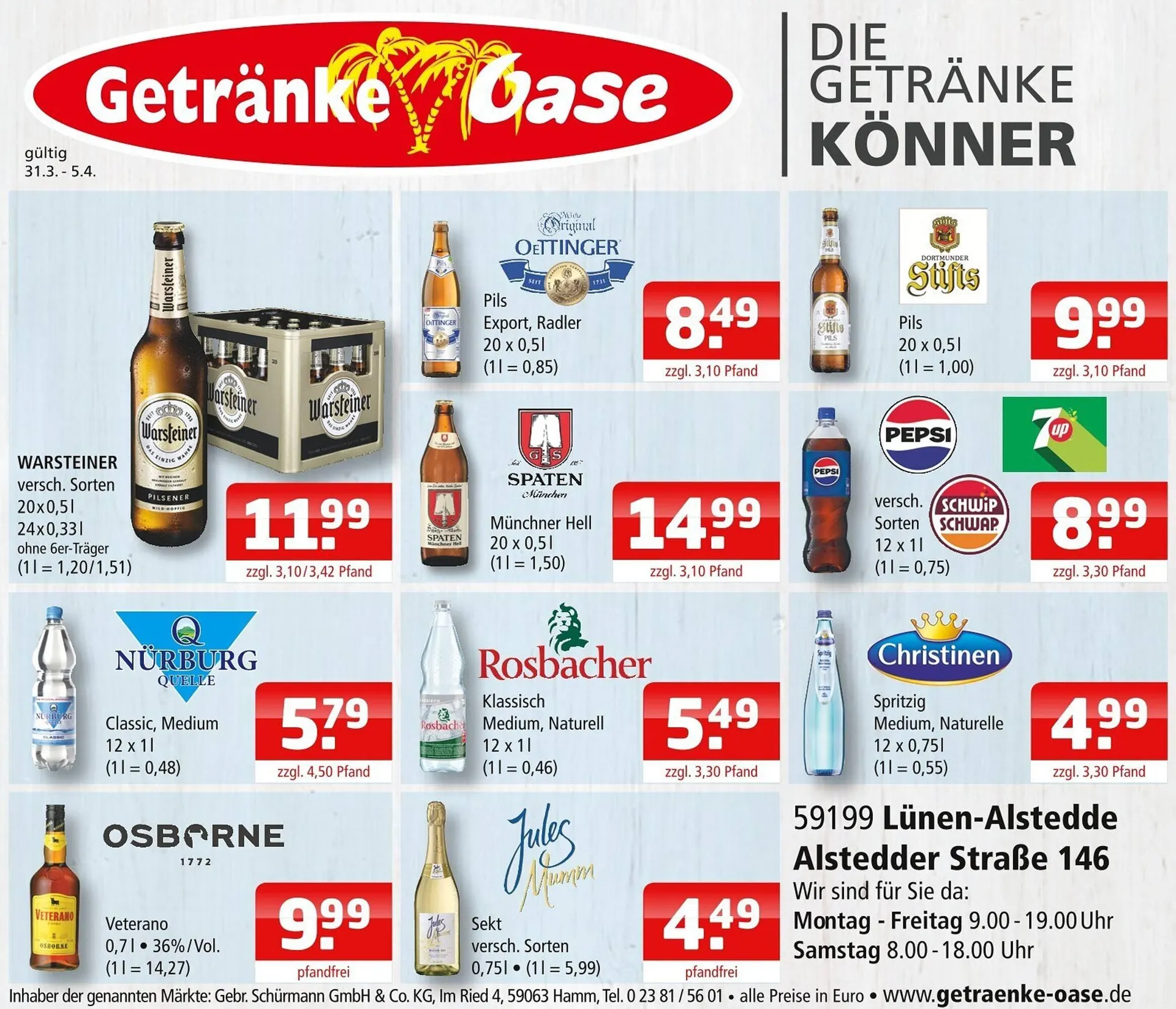 Getränke Oase Prospekt - 1