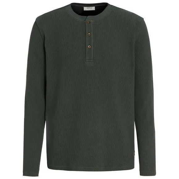 Herren Langarmshirt mit Struktur