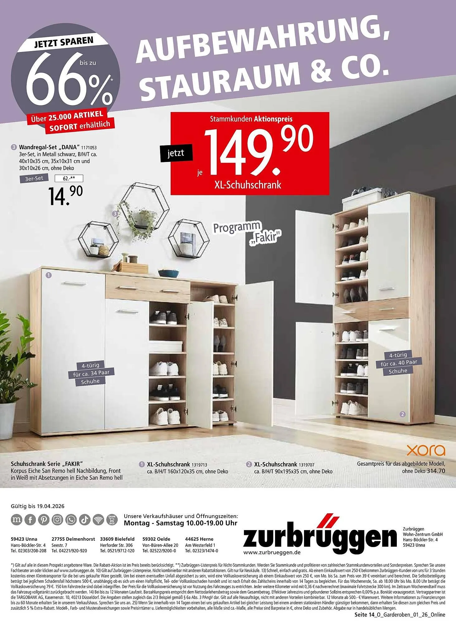 Zurbrüggen Prospekt von 21. März bis 19. April 2026 - Prospekt seite 14