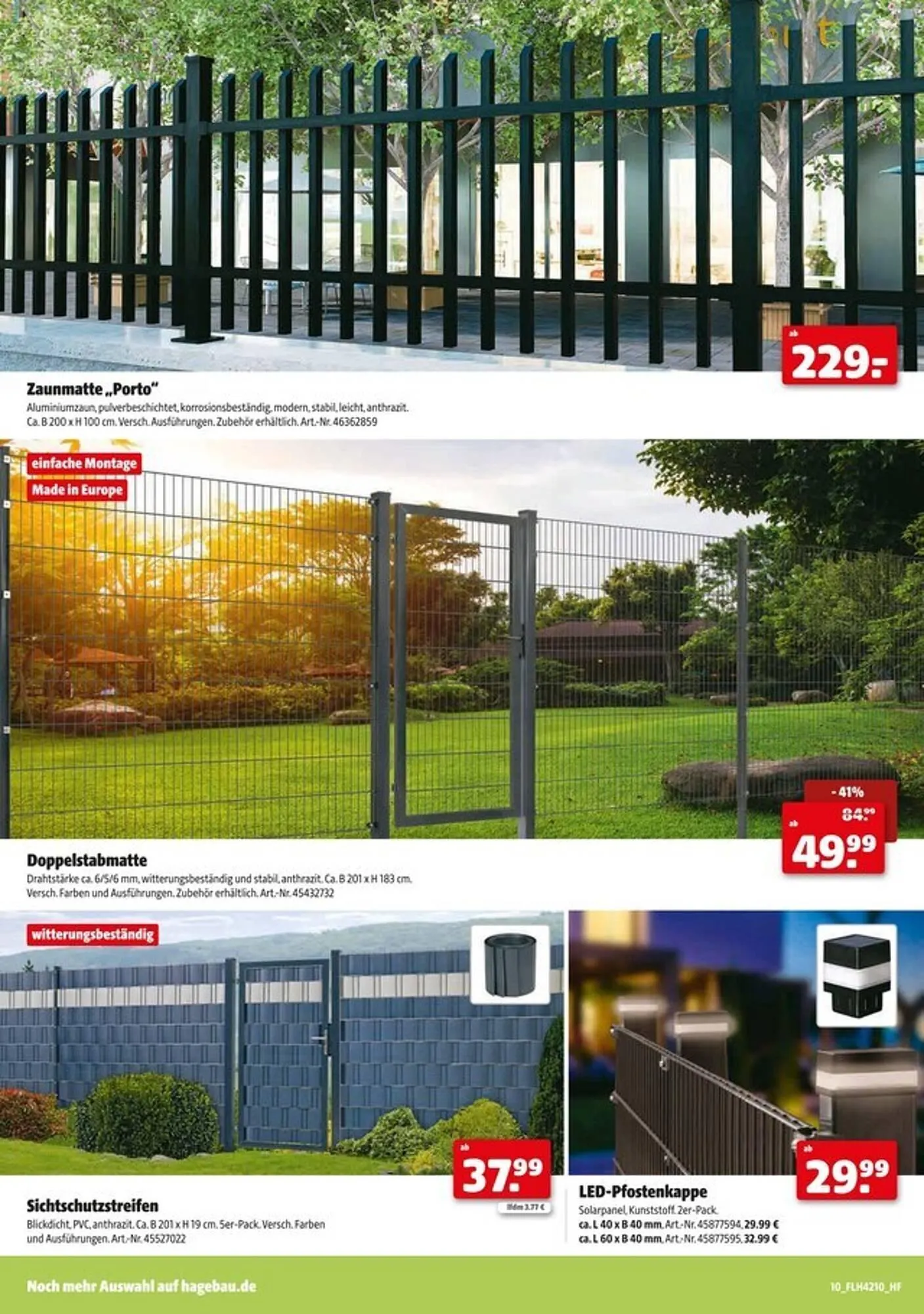 Hagebau Prospekt von 1. März bis 12. April 2025 - Prospekt seite 10