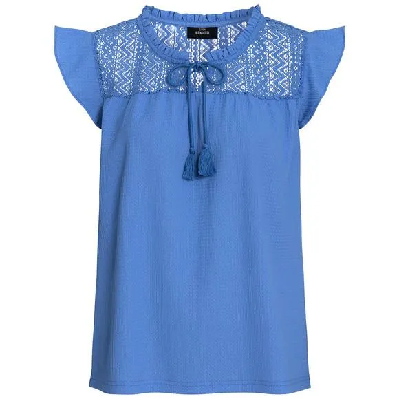 Damen Blusenshirt aus strukturiertem Material