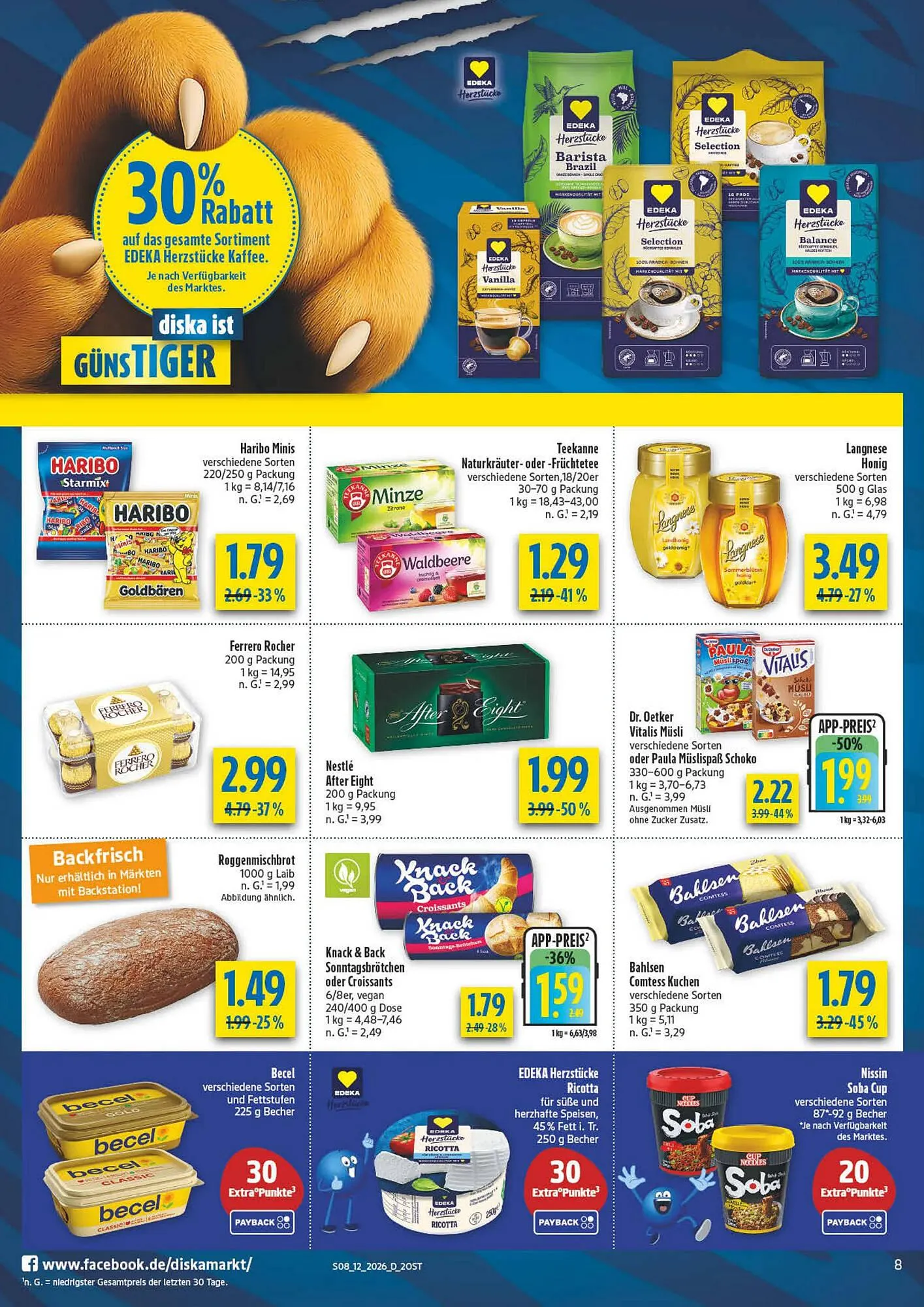 Diska Prospekt von 16. März bis 21. März 2026 - Prospekt seite 8