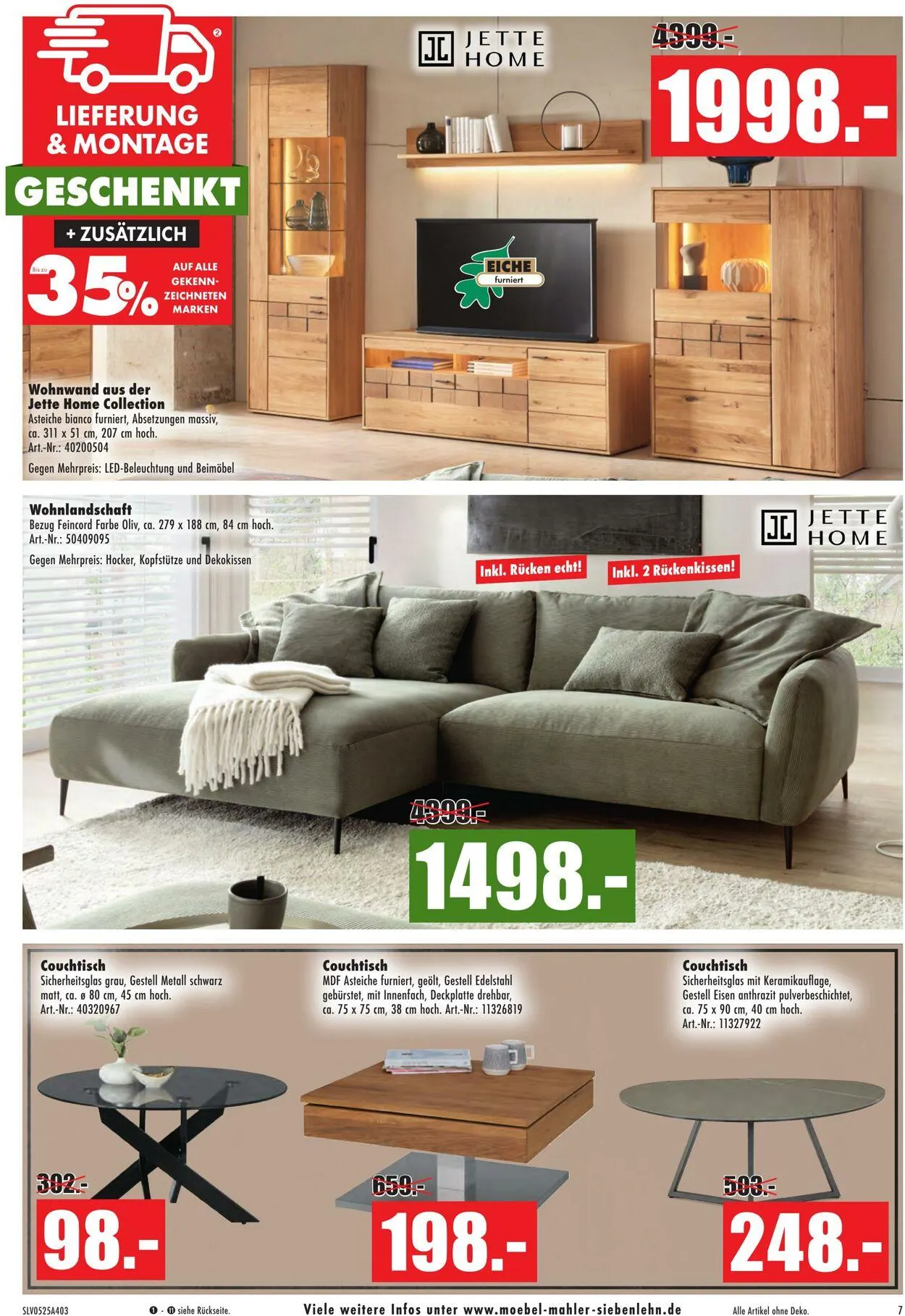 Möbel Mahler Aktueller Prospekt von 19. Mai bis 2. Juni 2025 - Prospekt seite 7