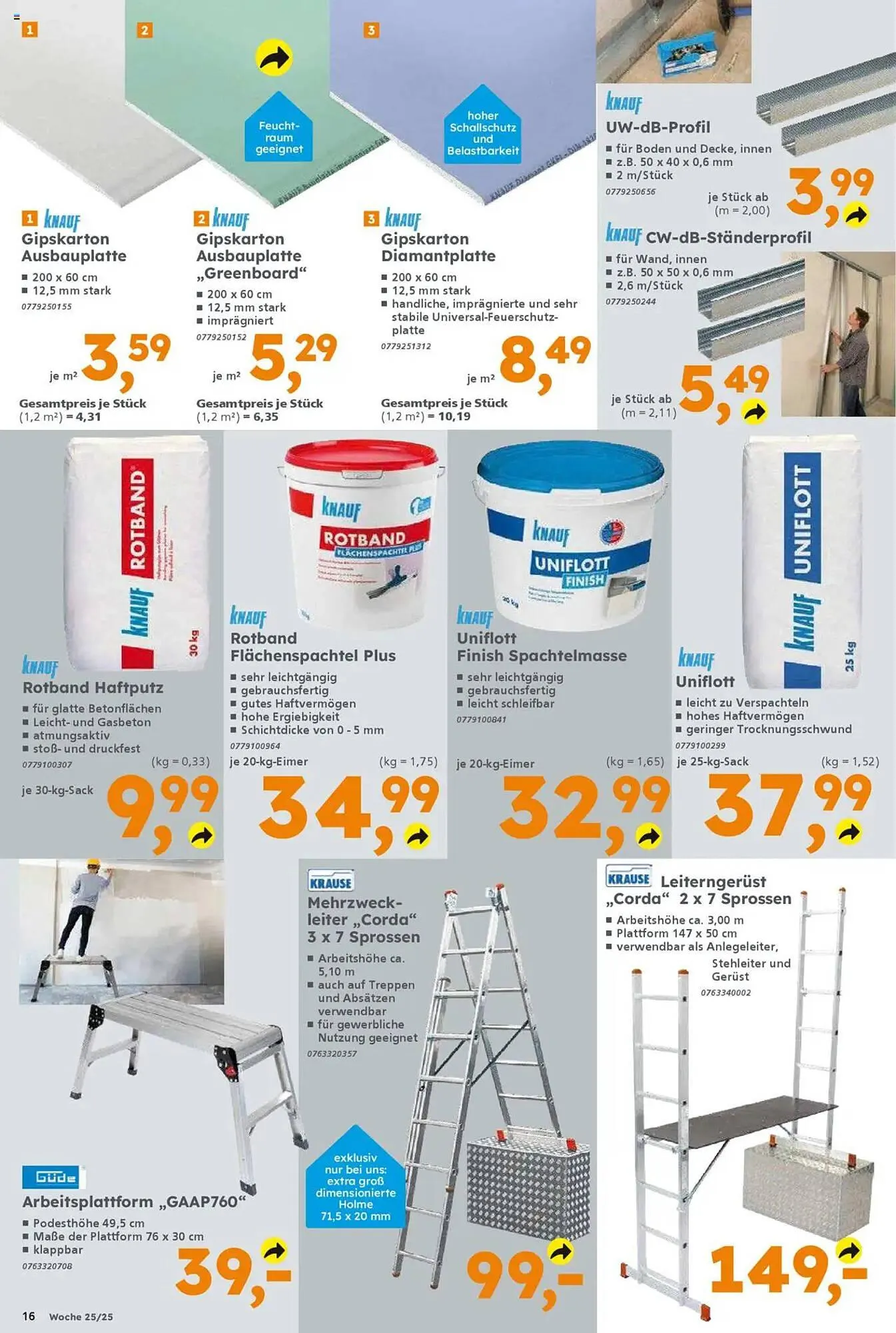 Globus Baumarkt Prospekt von 16. Juni bis 21. Juni 2025 - Prospekt seite 16