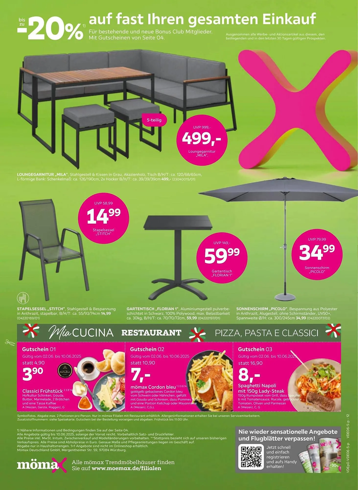 Mömax Prospekt von 2. Juni bis 11. Juni 2025 - Prospekt seite 12