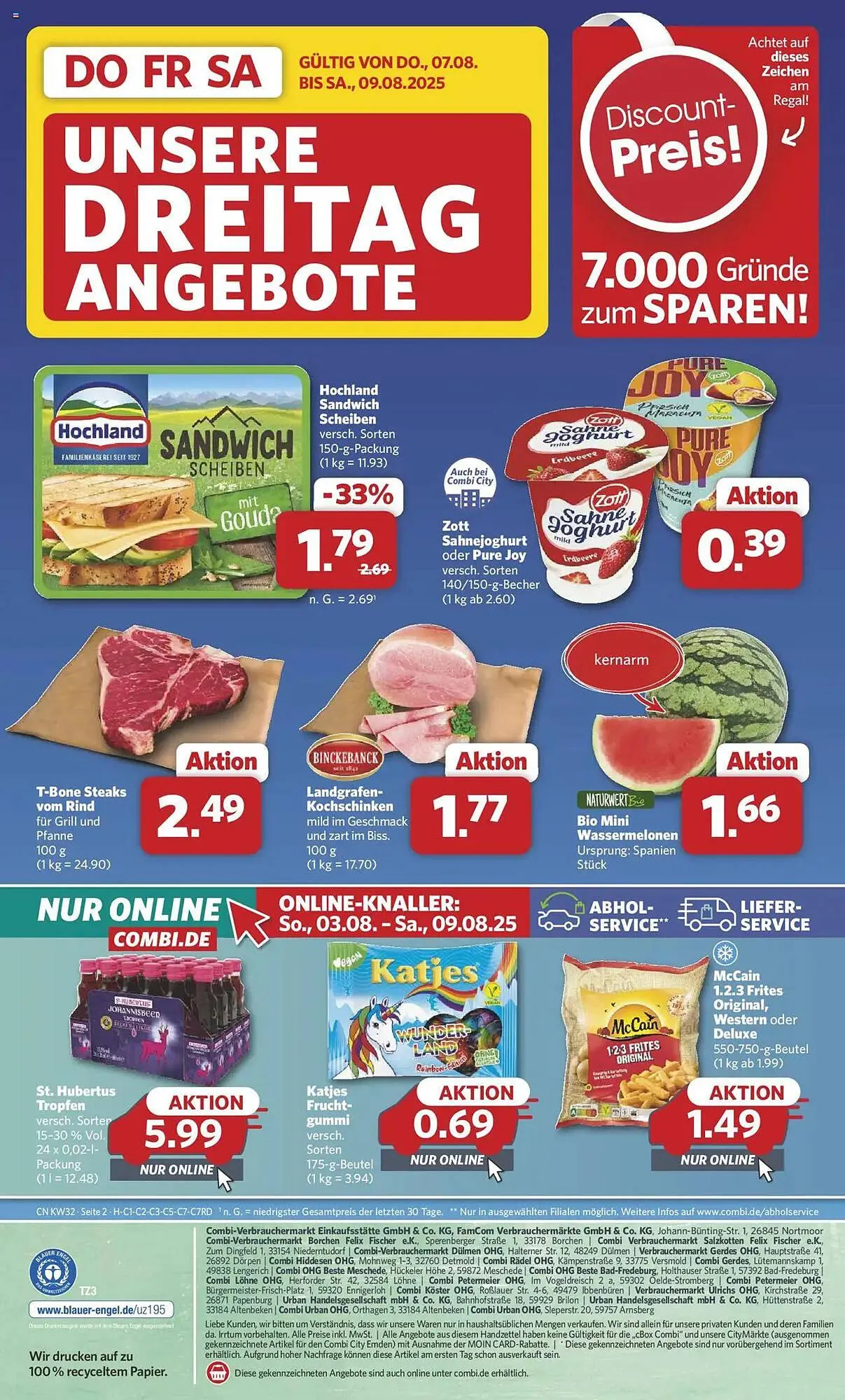 Combi Prospekt von 3. August bis 9. August 2025 - Prospekt seite 29