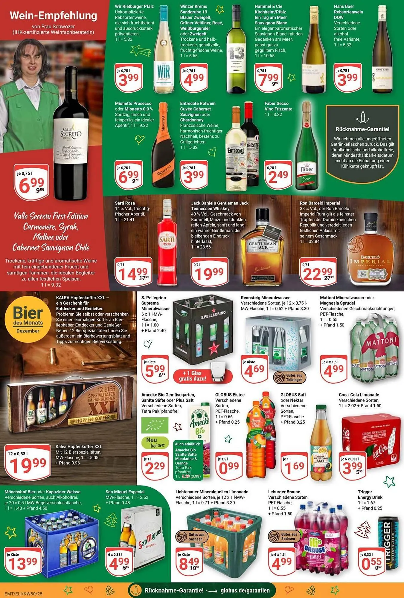 Globus Prospekt von 8. Dezember bis 13. Dezember 2025 - Prospekt seite 22