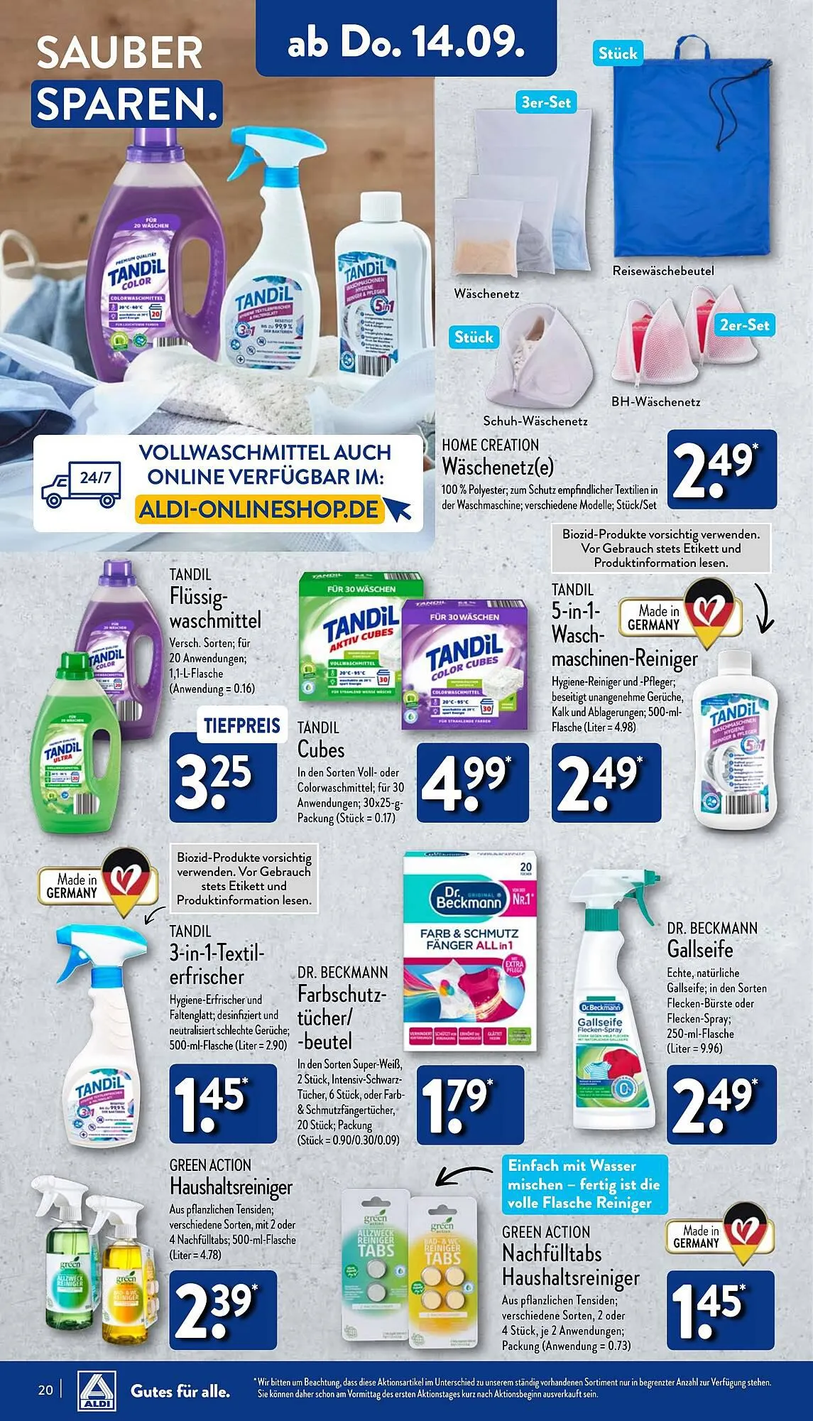 Aldi Duitsland Folder van 14 september tot 20 september 2023 - Folder pagina 20