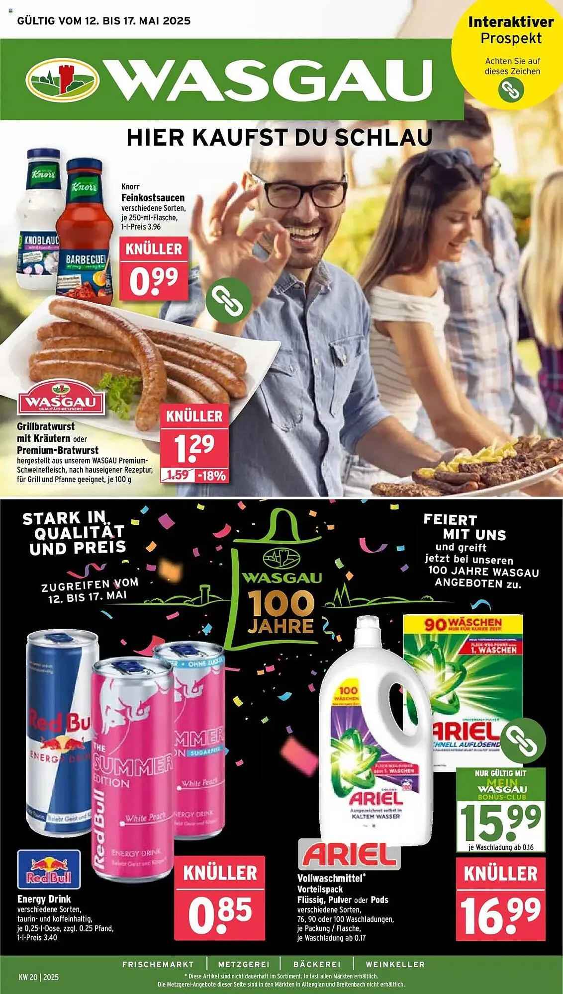 Wasgau Prospekt von 12. Mai bis 17. Mai 2025 - Prospekt seite 1