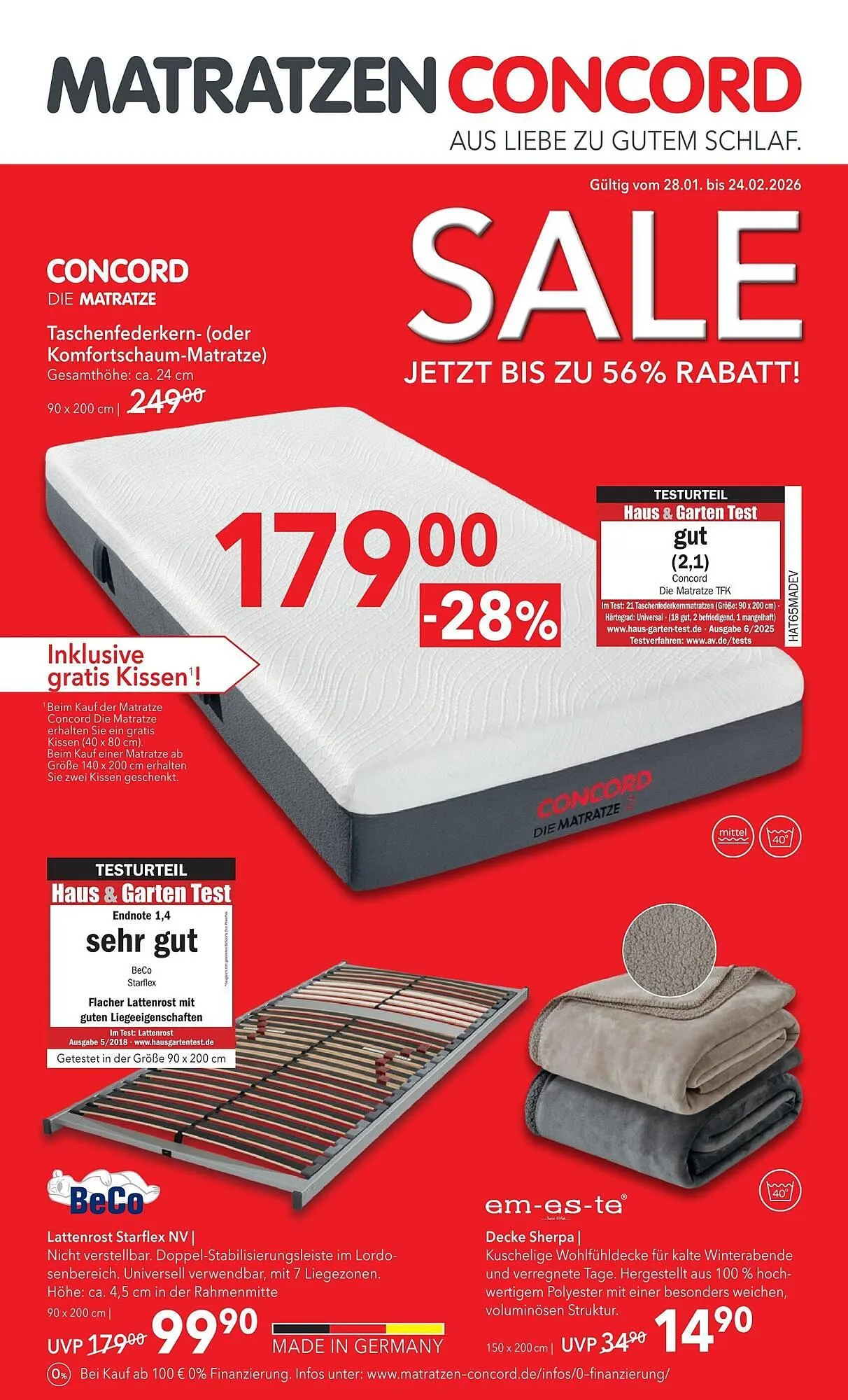 Matratzen Concord Prospekt - 1