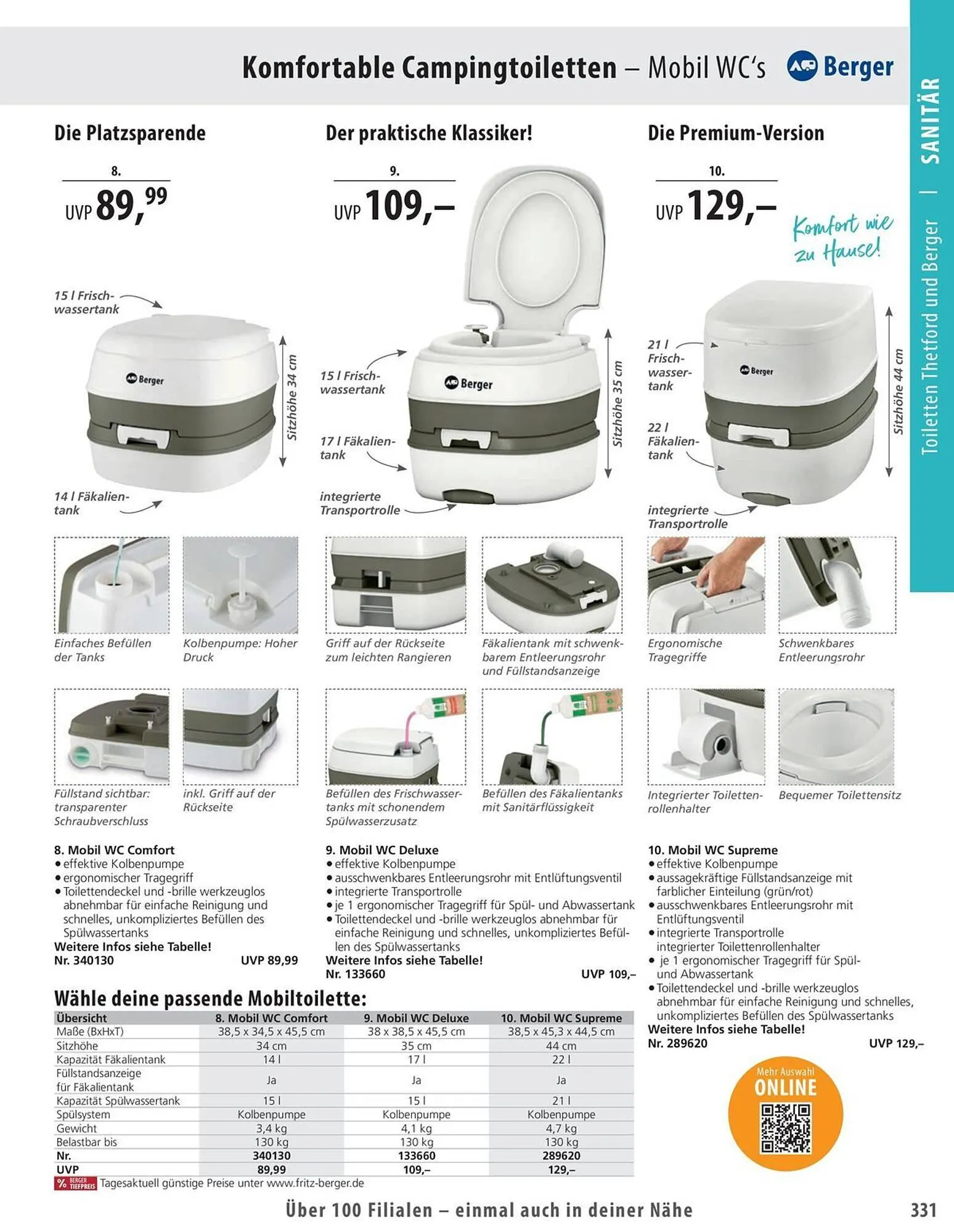 Fritz Berger Prospekt von 27. Mai bis 31. Dezember 2025 - Prospekt seite 331