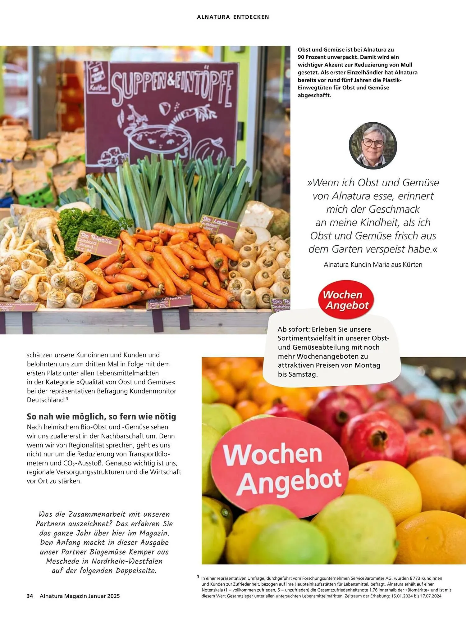 Alnatura Prospekt von 8. Januar bis 1. Februar 2025 - Prospekt seite 34