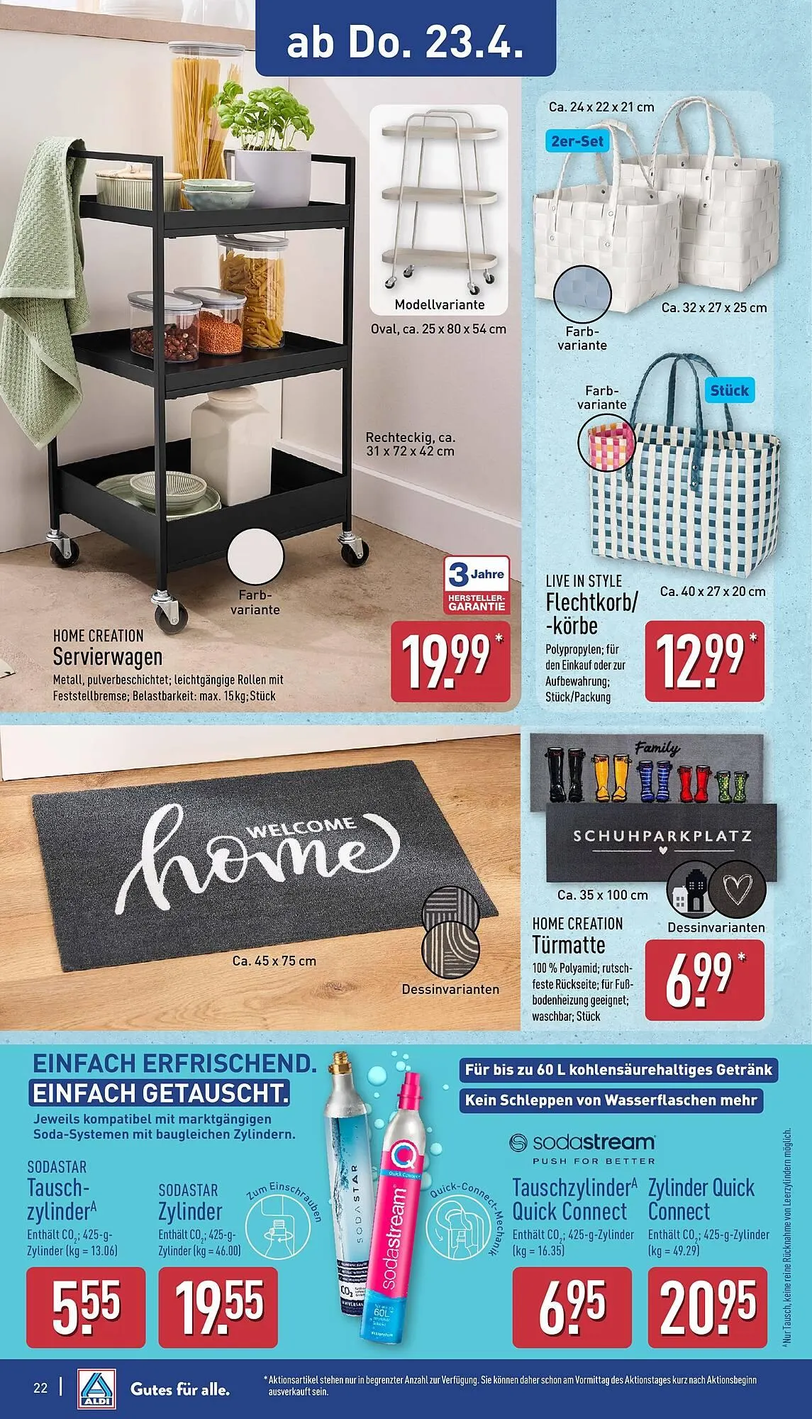 Aldi Nord Prospekt von 20. April bis 25. April 2026 - Prospekt seite 22