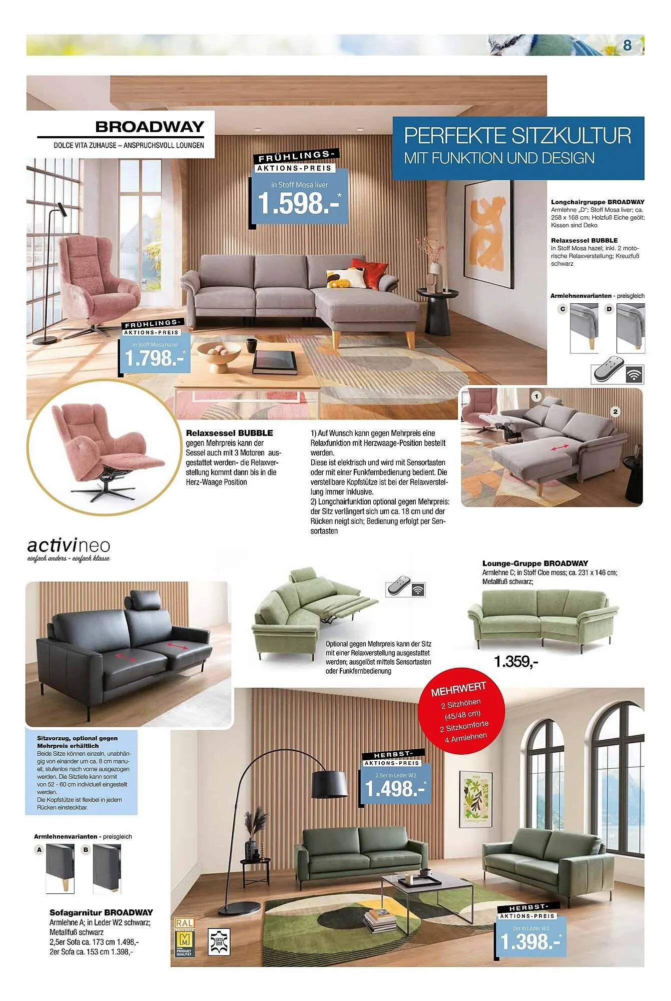 külkens+sohn Polstermöbel Prospekt von 15. März bis 12. April 2025 - Prospekt seite 8
