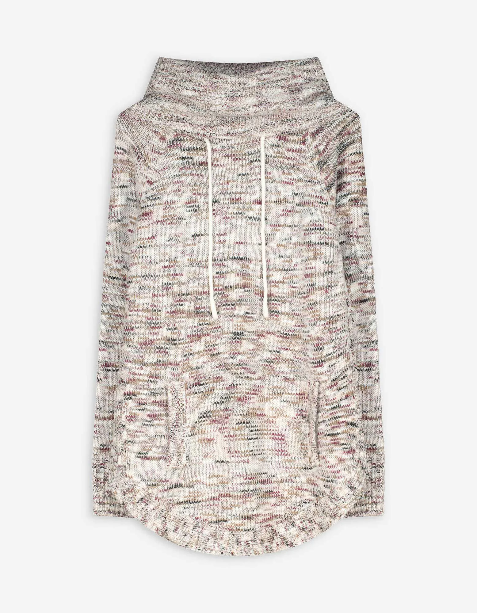 Longpullover - Rollkragen - weiß