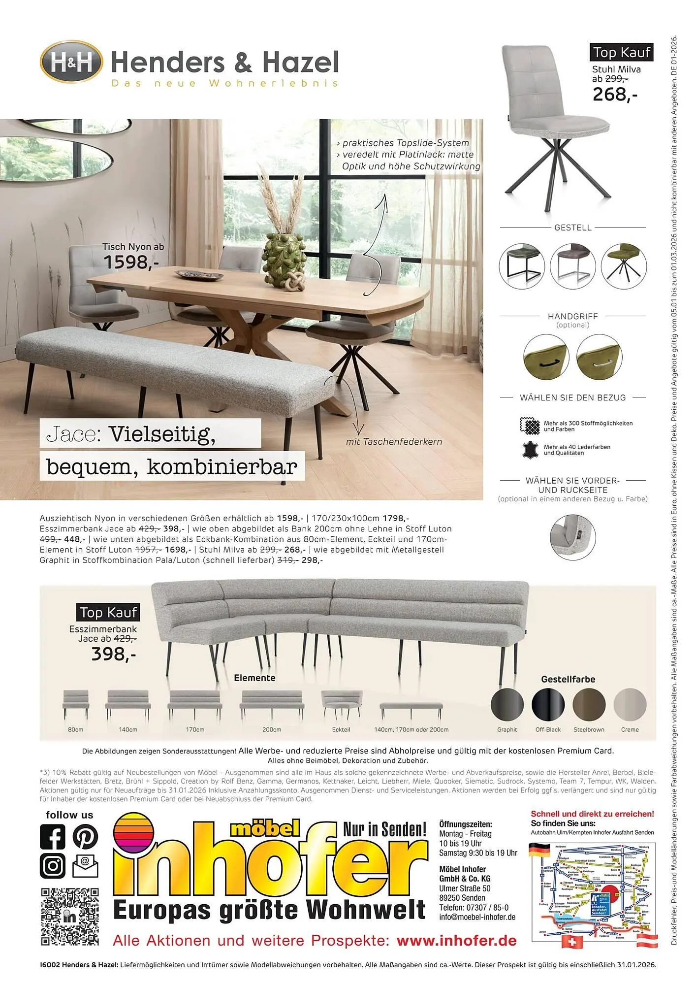 Möbel Inhofer Prospekt von 19. Januar bis 1. Februar 2026 - Prospekt seite 8