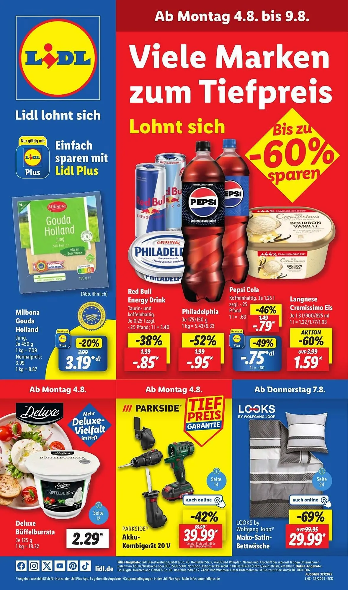 Lidl Prospekt von 4. August bis 10. August 2025 - Prospekt seite 1