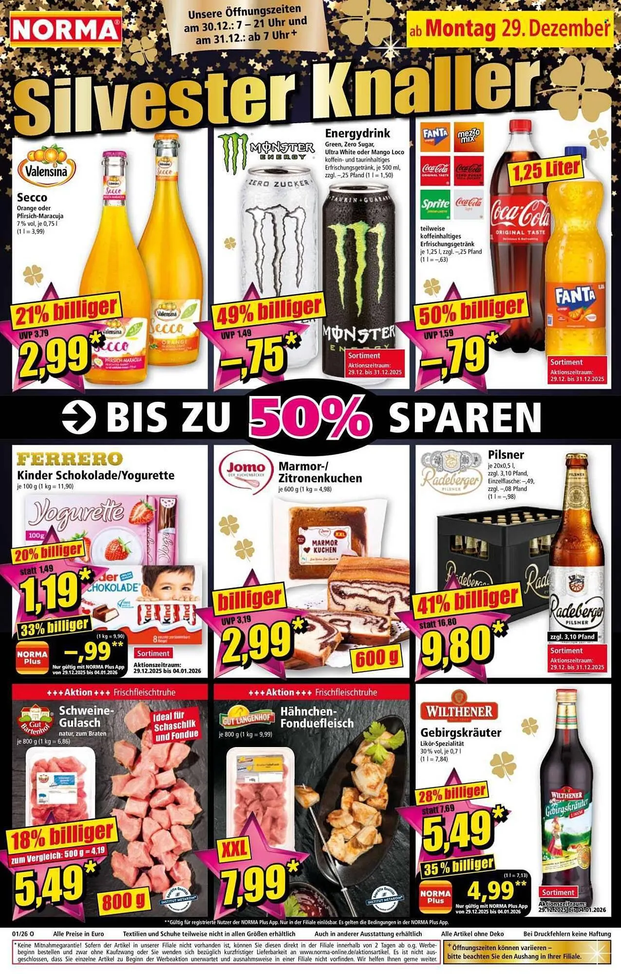 Norma Prospekt von 29. Dezember bis 4. Januar 2026 - Prospekt seite 1
