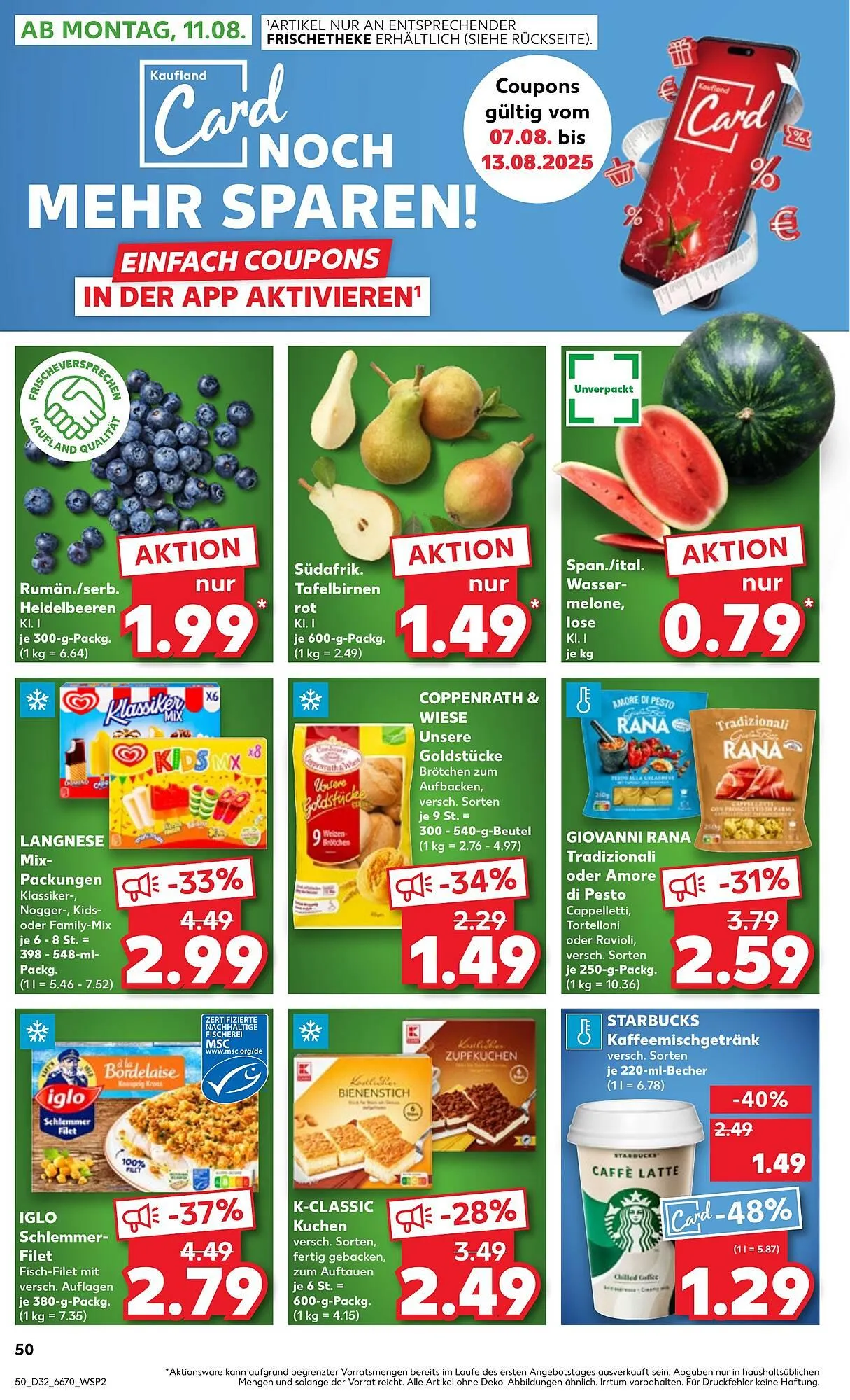 Kaufland Prospekt von 7. August bis 13. August 2025 - Prospekt seite 50