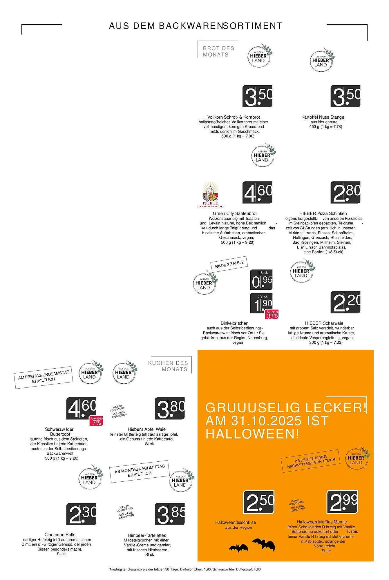 Hieber's Frische Center Prospekt von 26. Oktober bis 1. November 2025 - Prospekt seite 7