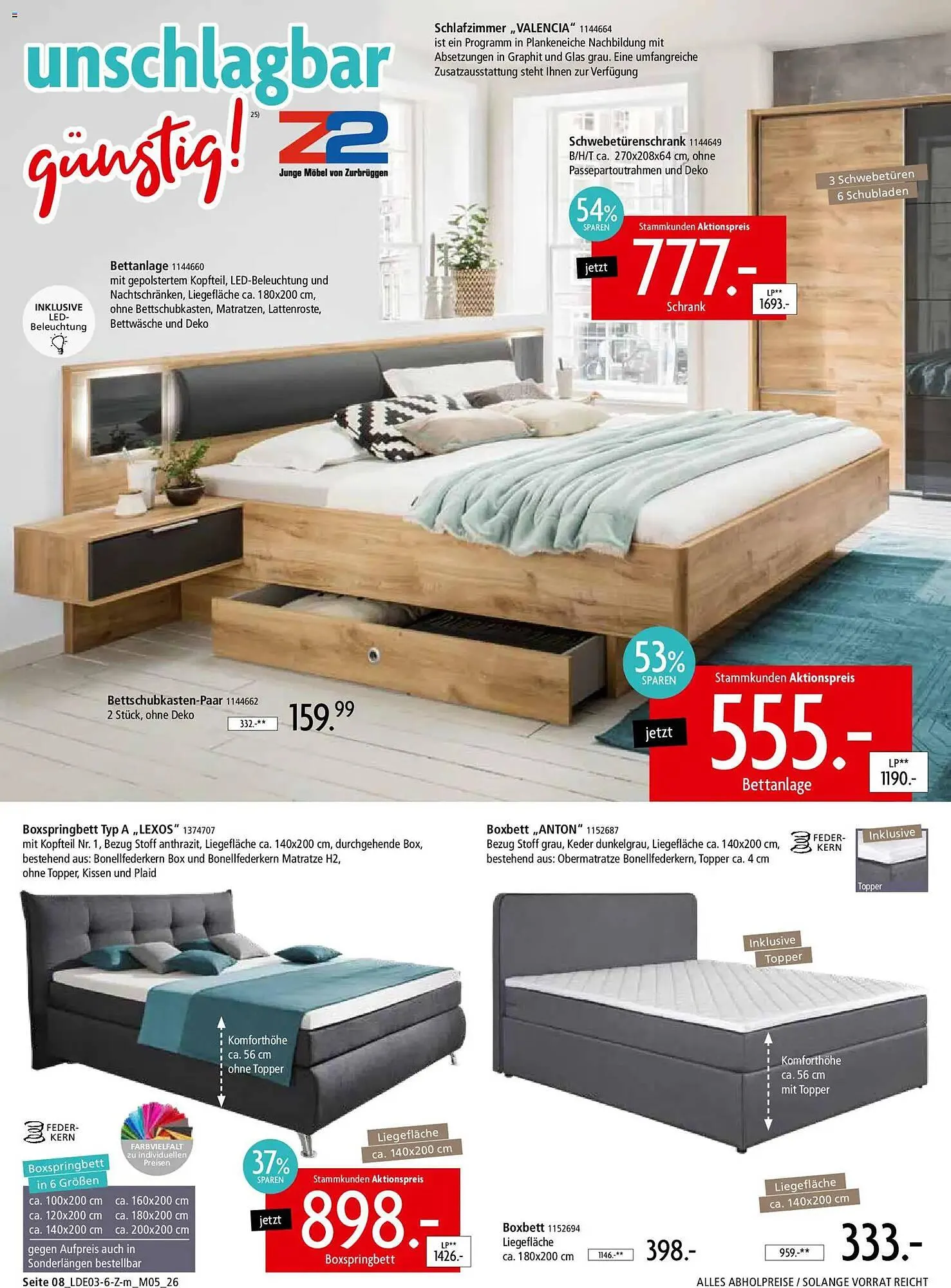 Zurbrüggen Prospekt von 28. März bis 2. Mai 2026 - Prospekt seite 8