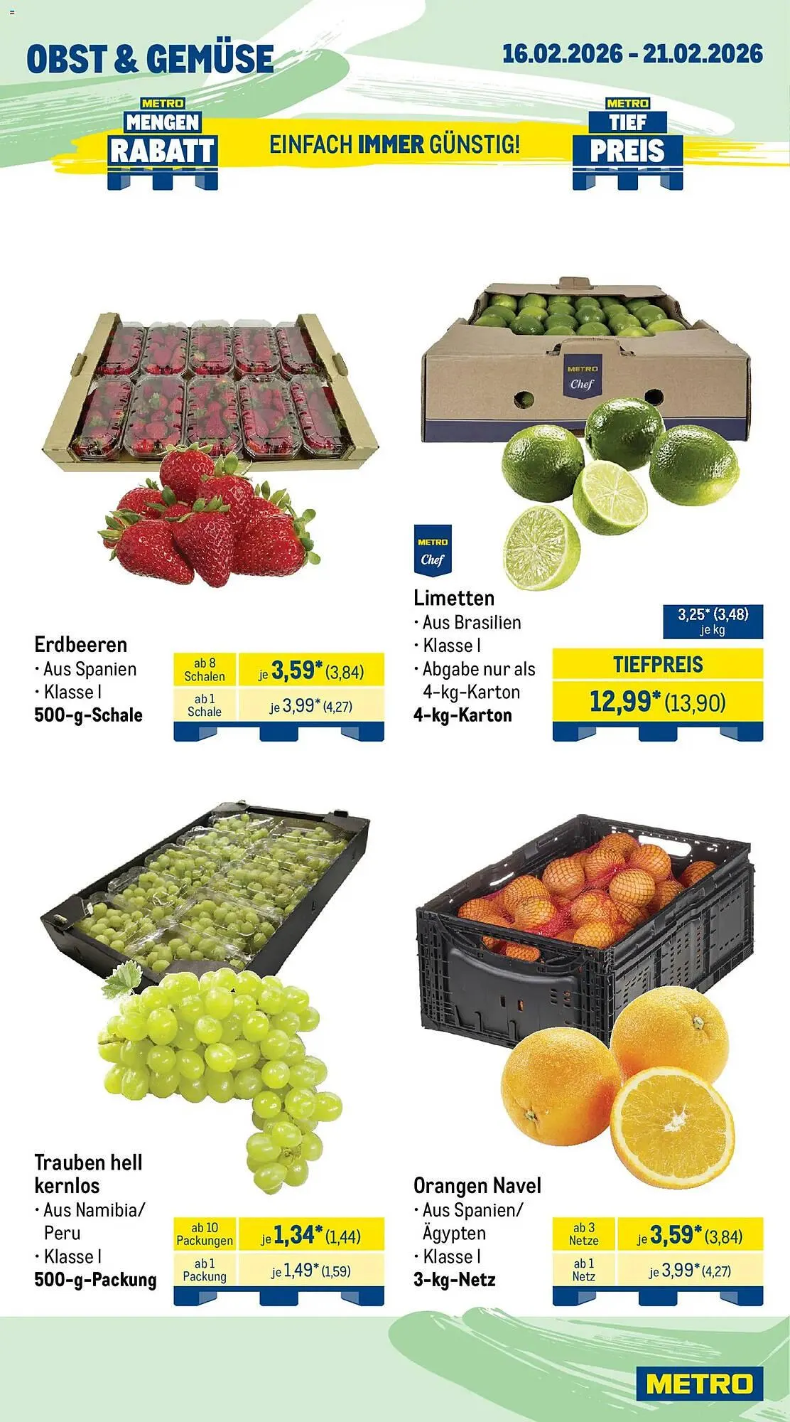METRO Prospekt von 16. Februar bis 21. Februar 2026 - Prospekt seite 8
