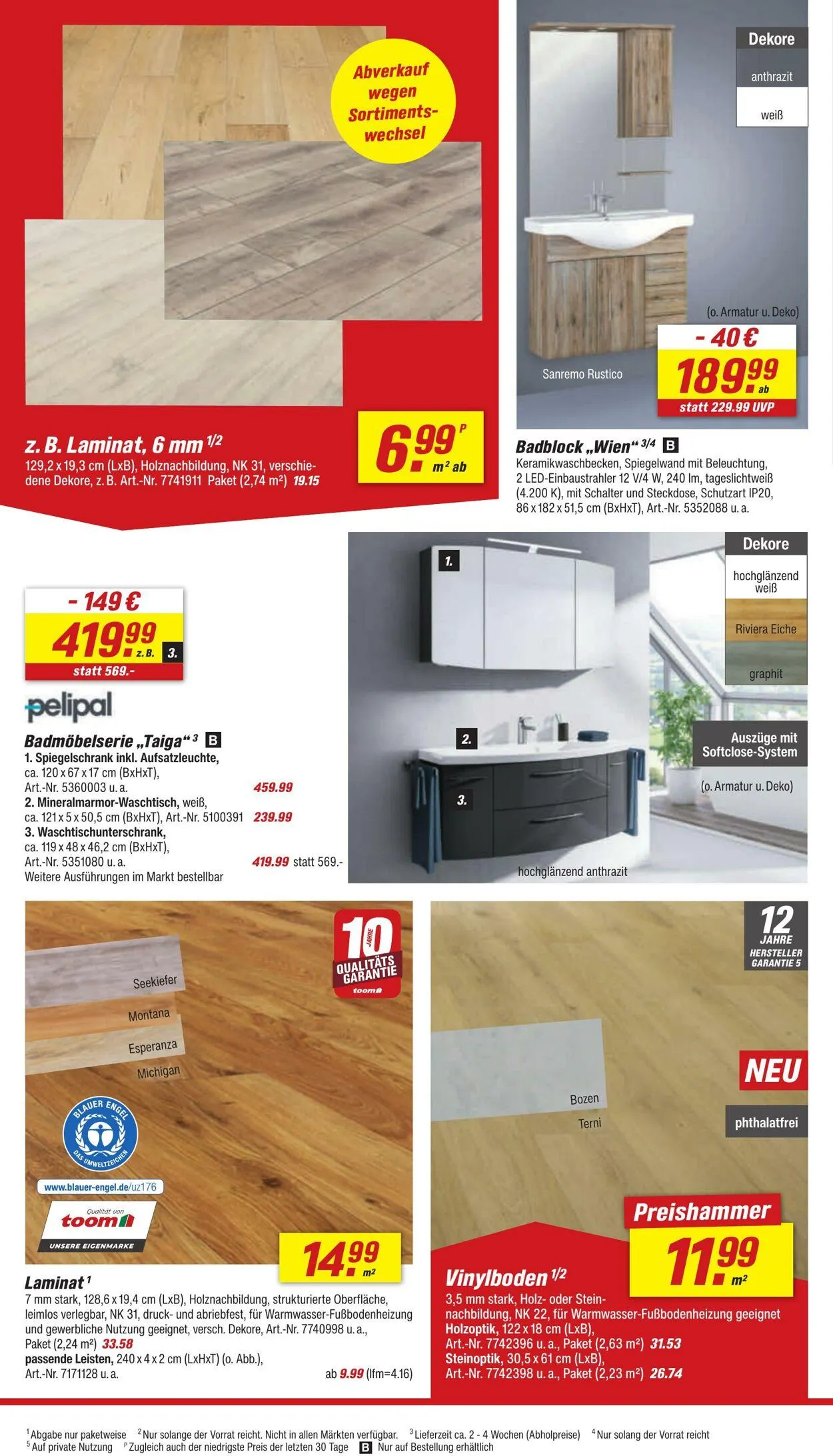 toom Baumarkt Aktueller Prospekt von 21. Juli bis 4. August 2025 - Prospekt seite 22