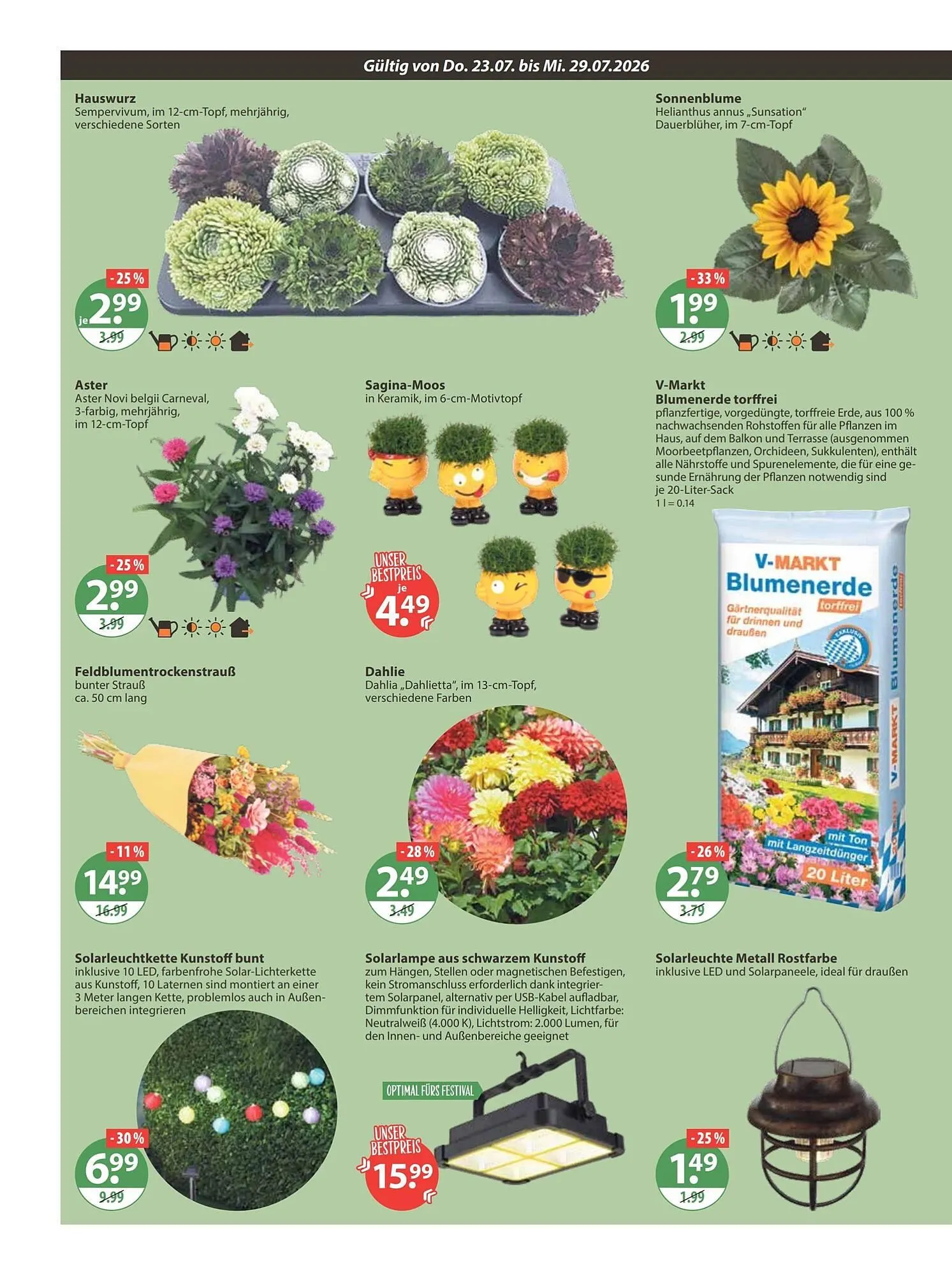 V Markt Prospekt von 23. Juli bis 30. Juli 2026 - Prospekt seite 14