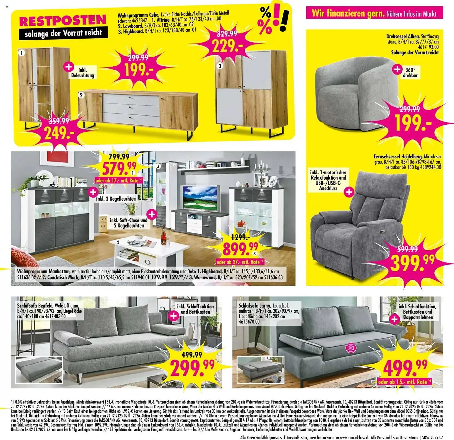 Möbel Boss Prospekt von 20. Dezember bis 2. Januar 2026 - Prospekt seite 7
