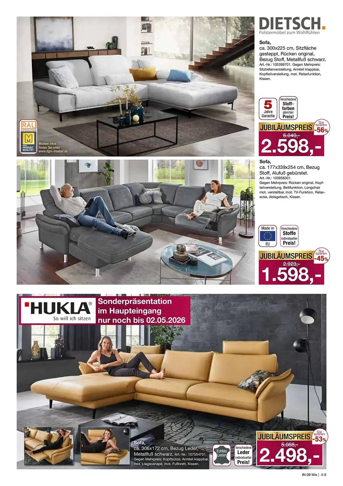 Möbel Inhofer Prospekt von 16. April bis 2. Mai 2026 - Prospekt seite 5