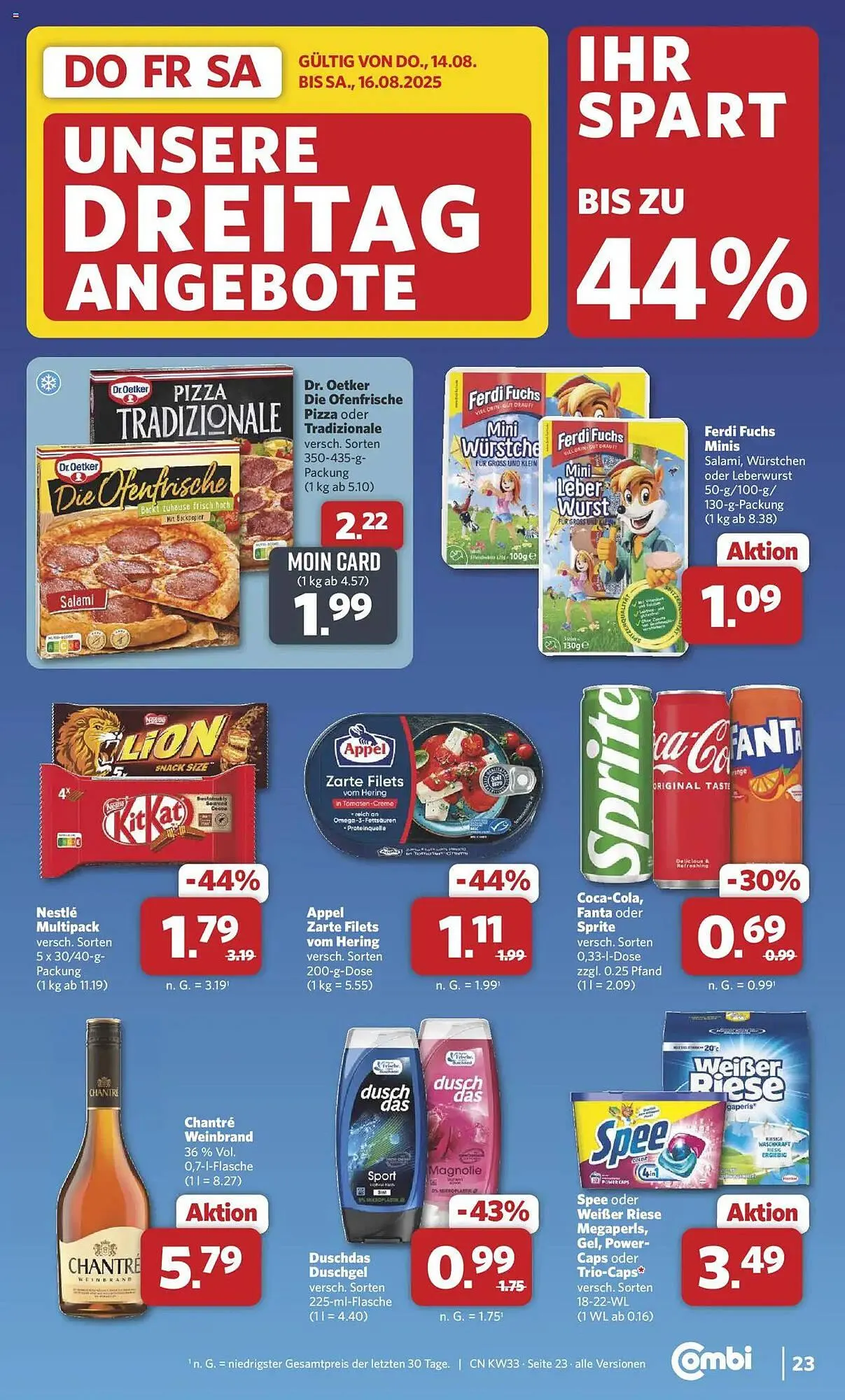 Combi Prospekt von 11. August bis 16. August 2025 - Prospekt seite 29