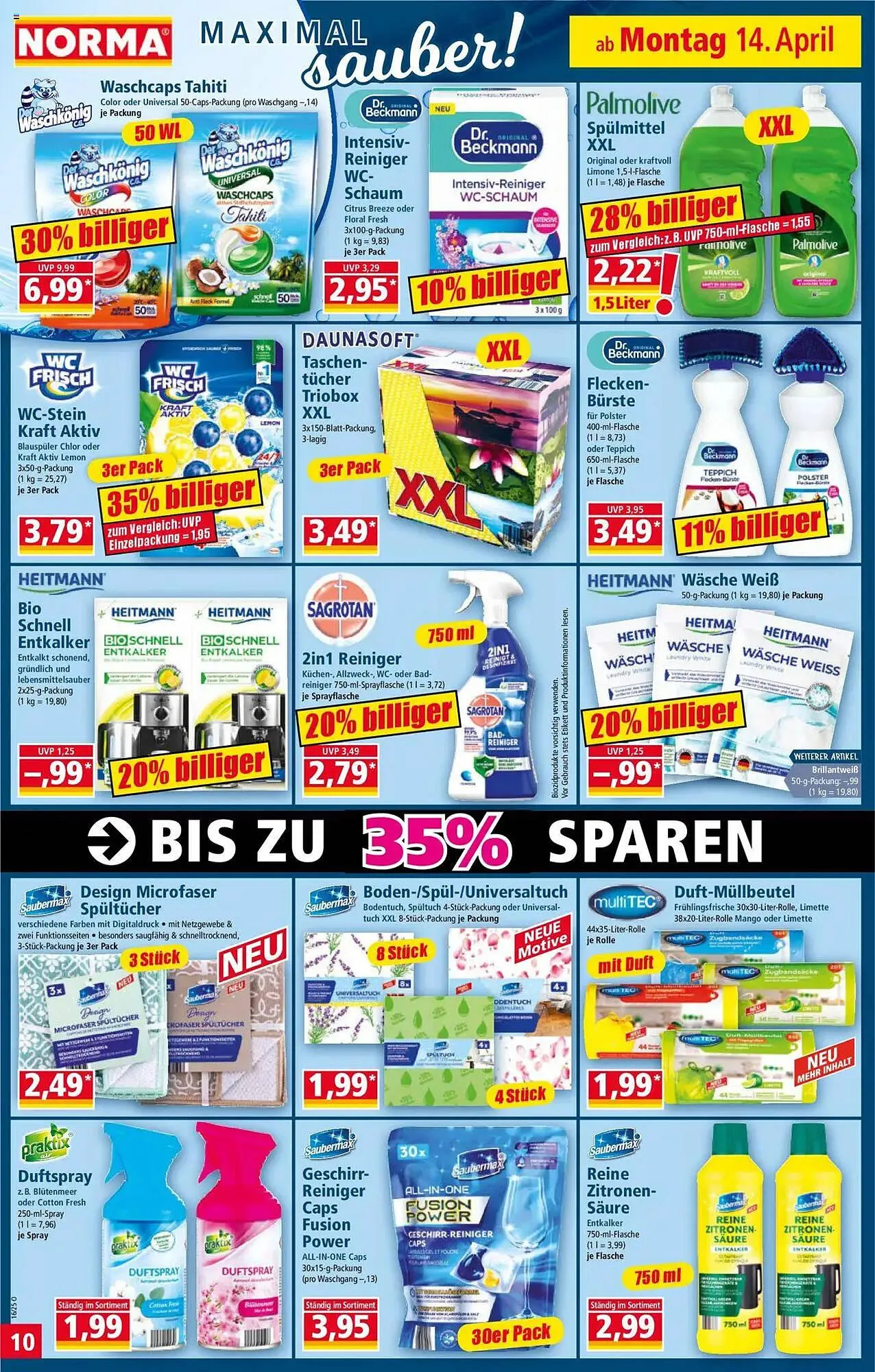 Norma Prospekt von 14. April bis 20. April 2025 - Prospekt seite 10