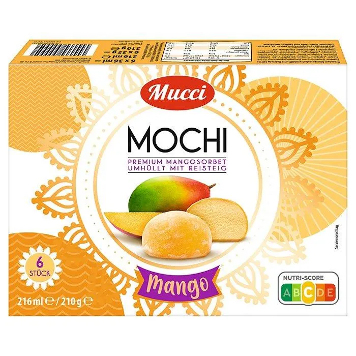 MUCCI Mochi Eis 210 g, Mango