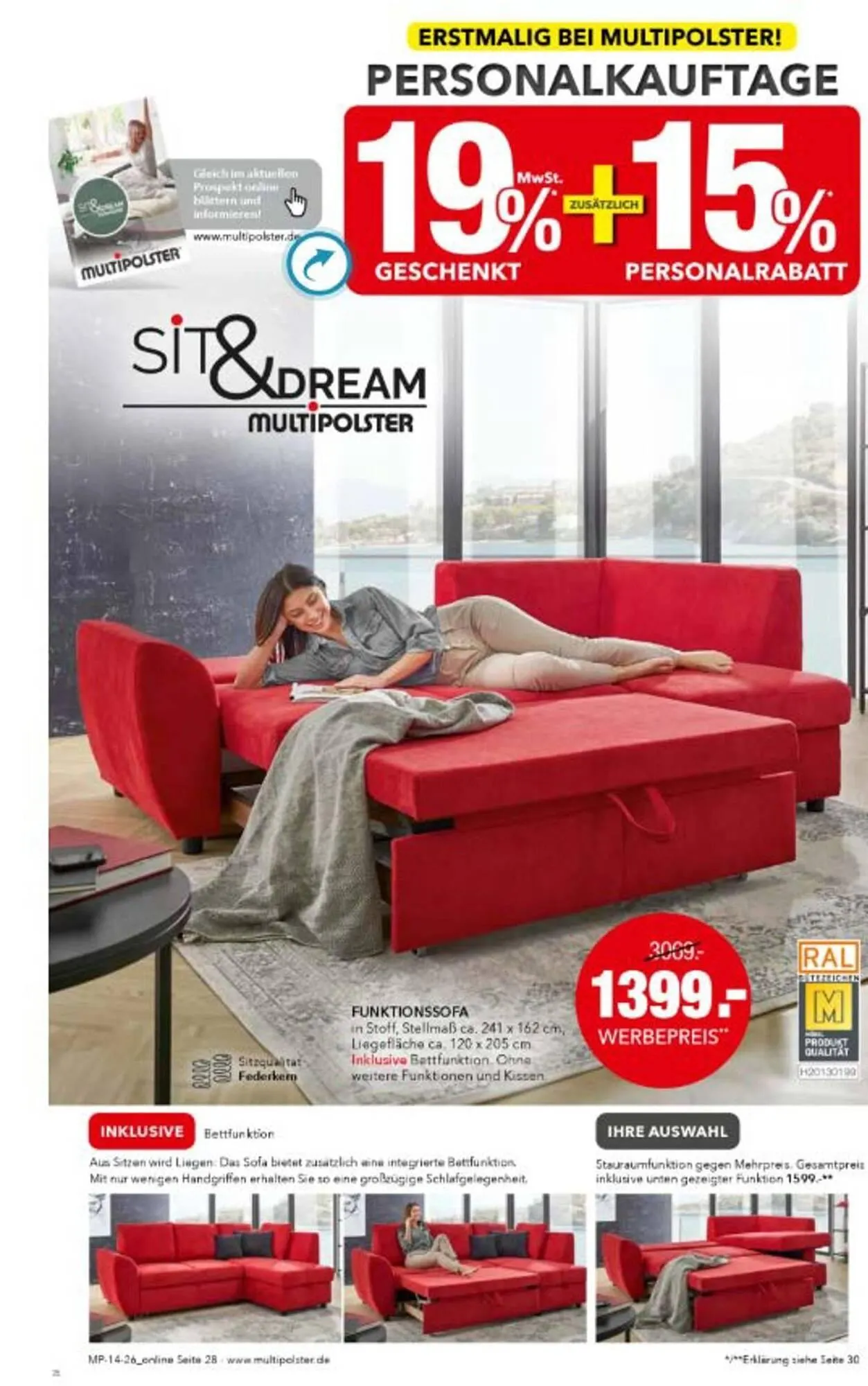 Multipolster Prospekt von 14. April bis 24. April 2026 - Prospekt seite 28