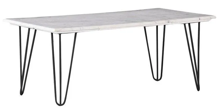 Couchtisch GANO 110 x 60 cm weiß schwarz