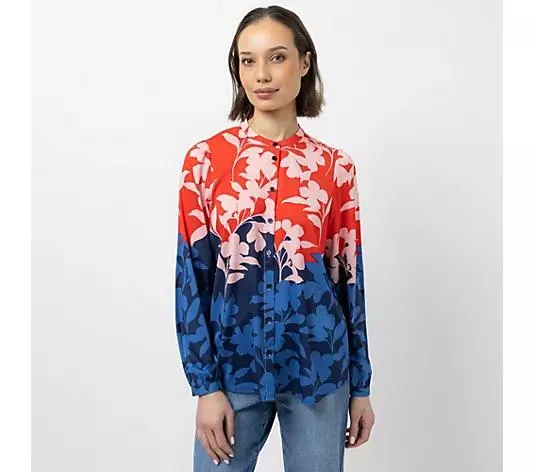 Wählen Sie Ihre Variante: STEFFEN SCHRAUT Bluse Rundhalsausschnitt Knopfleiste leger weit