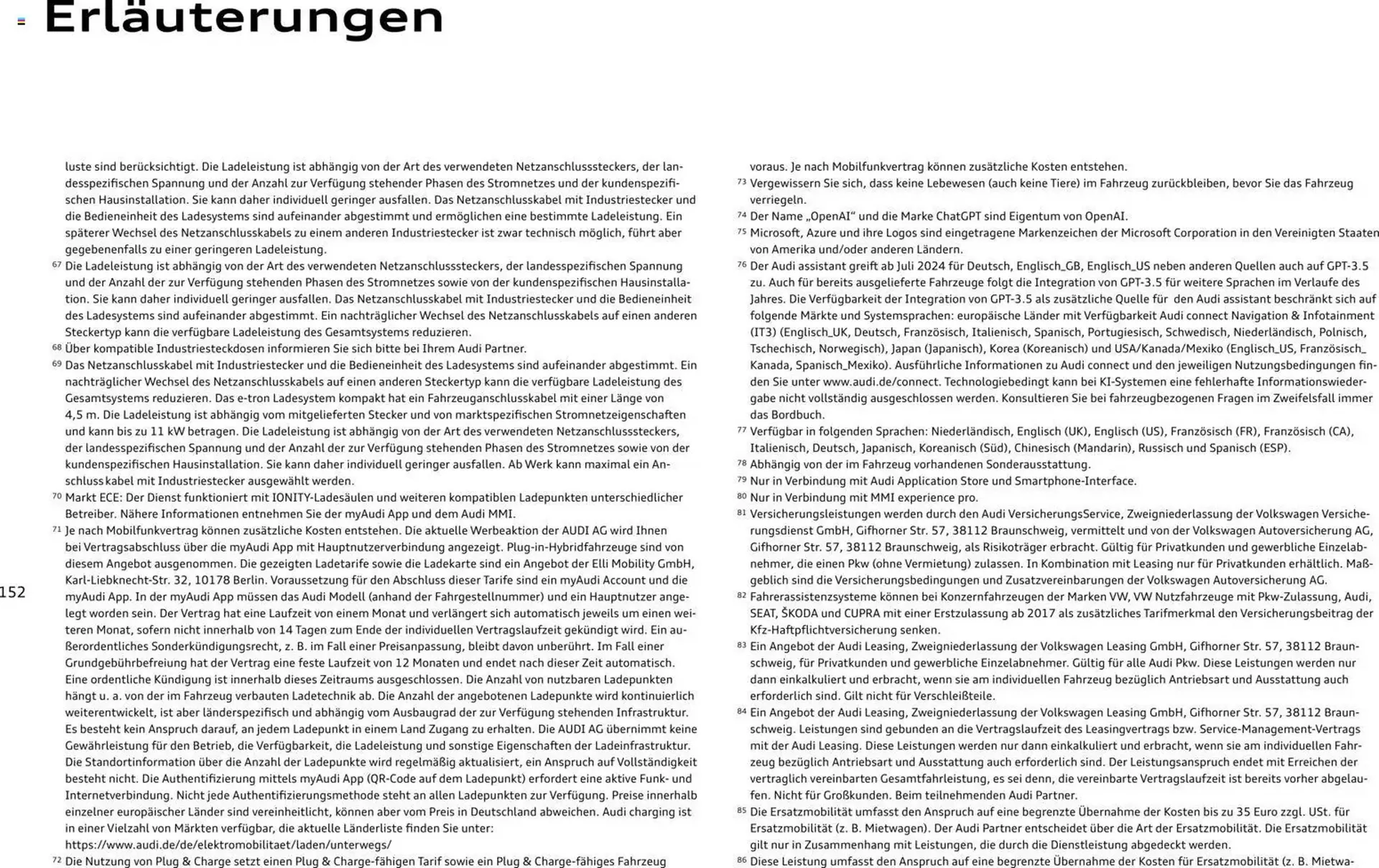 Audi Prospekt von 28. Oktober bis 28. Oktober 2026 - Prospekt seite 152