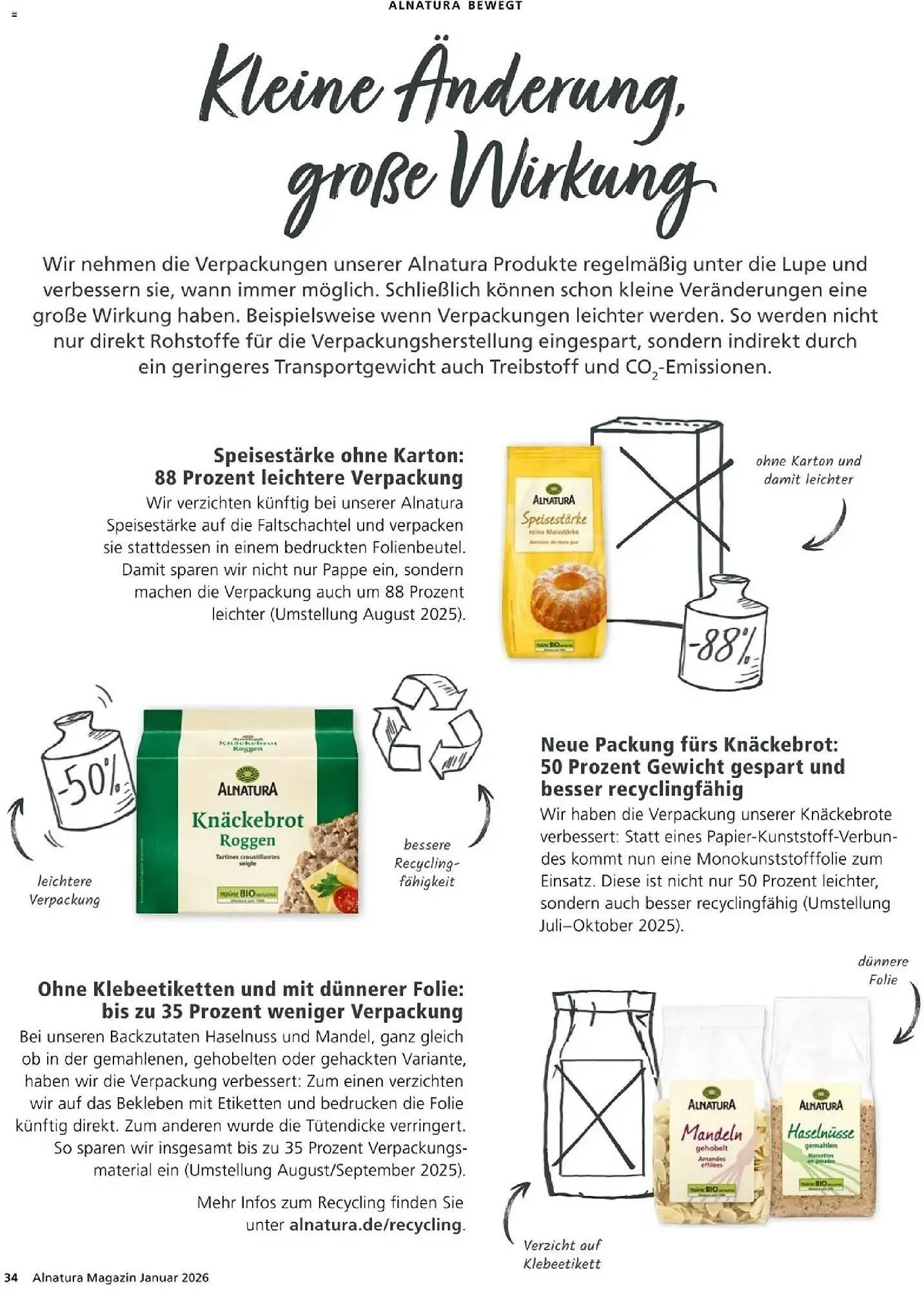 Alnatura Prospekt von 1. Januar bis 31. Januar 2026 - Prospekt seite 34