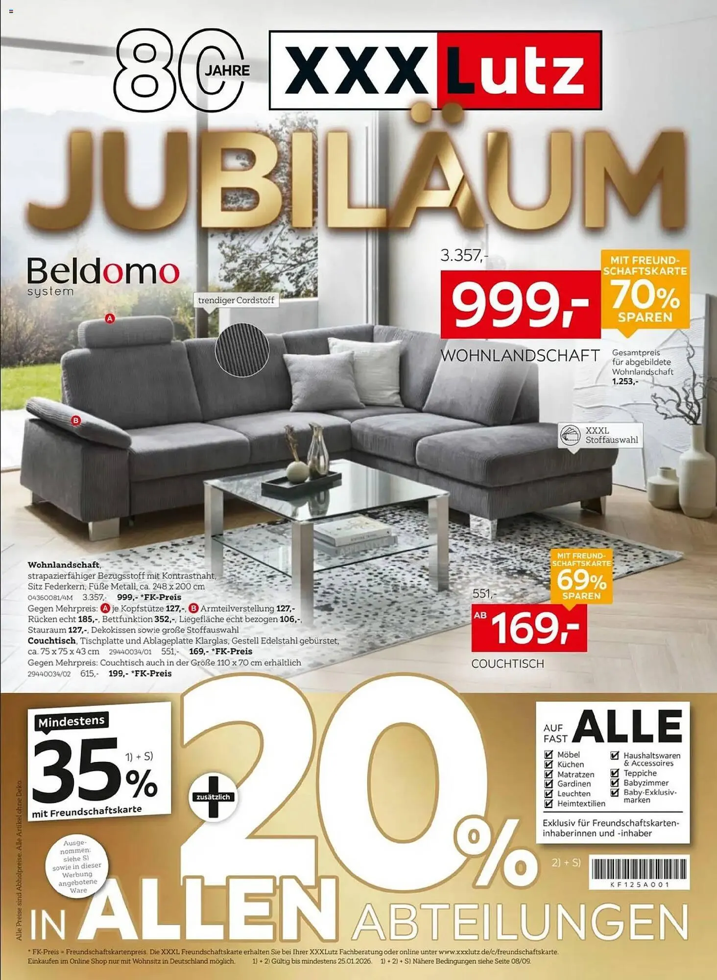 XXXLutz Prospekt von 4. Januar bis 25. Januar 2026 - Prospekt seite 1