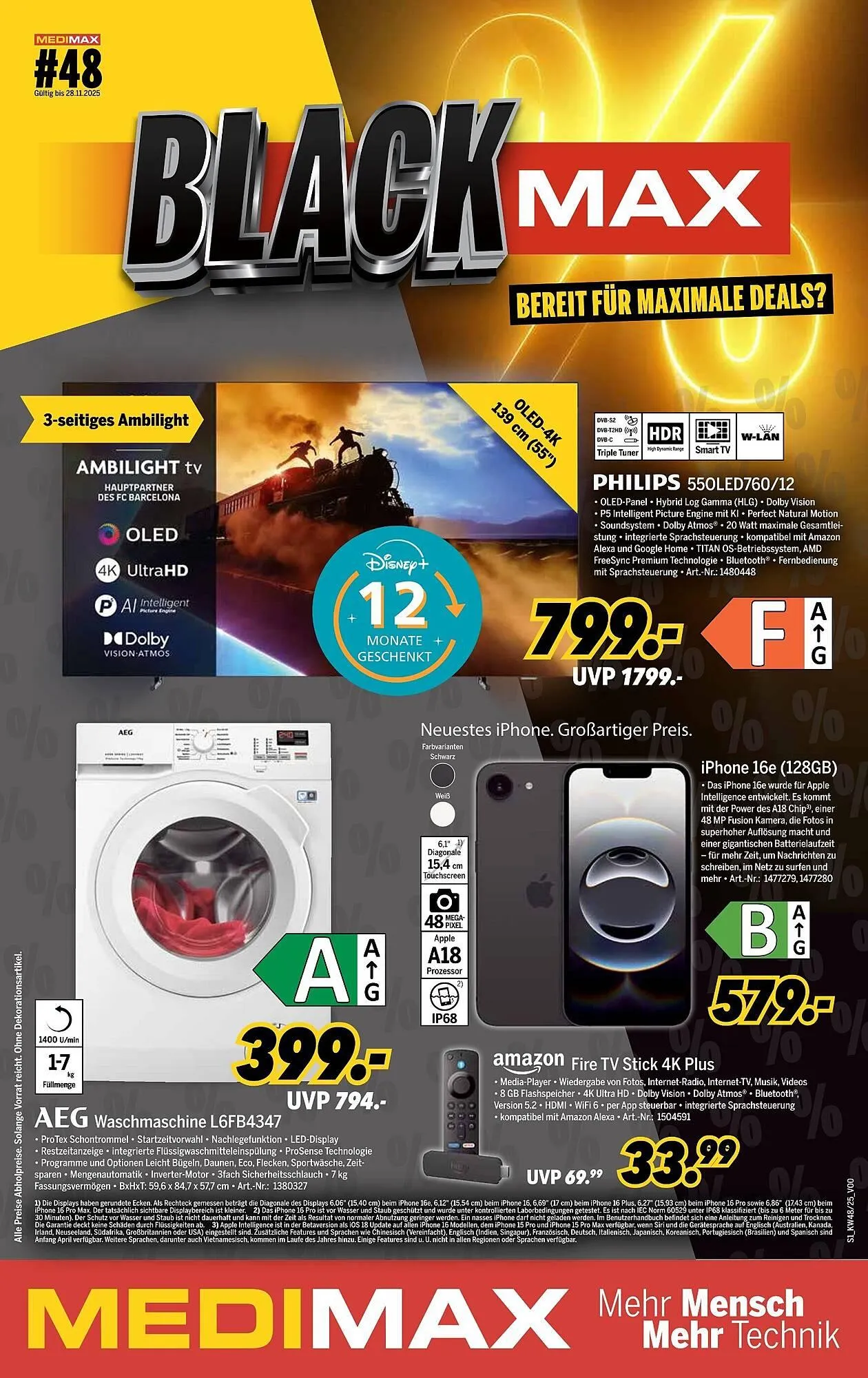 MEDIMAX Prospekt von 22. November bis 28. November 2025 - Prospekt seite 1