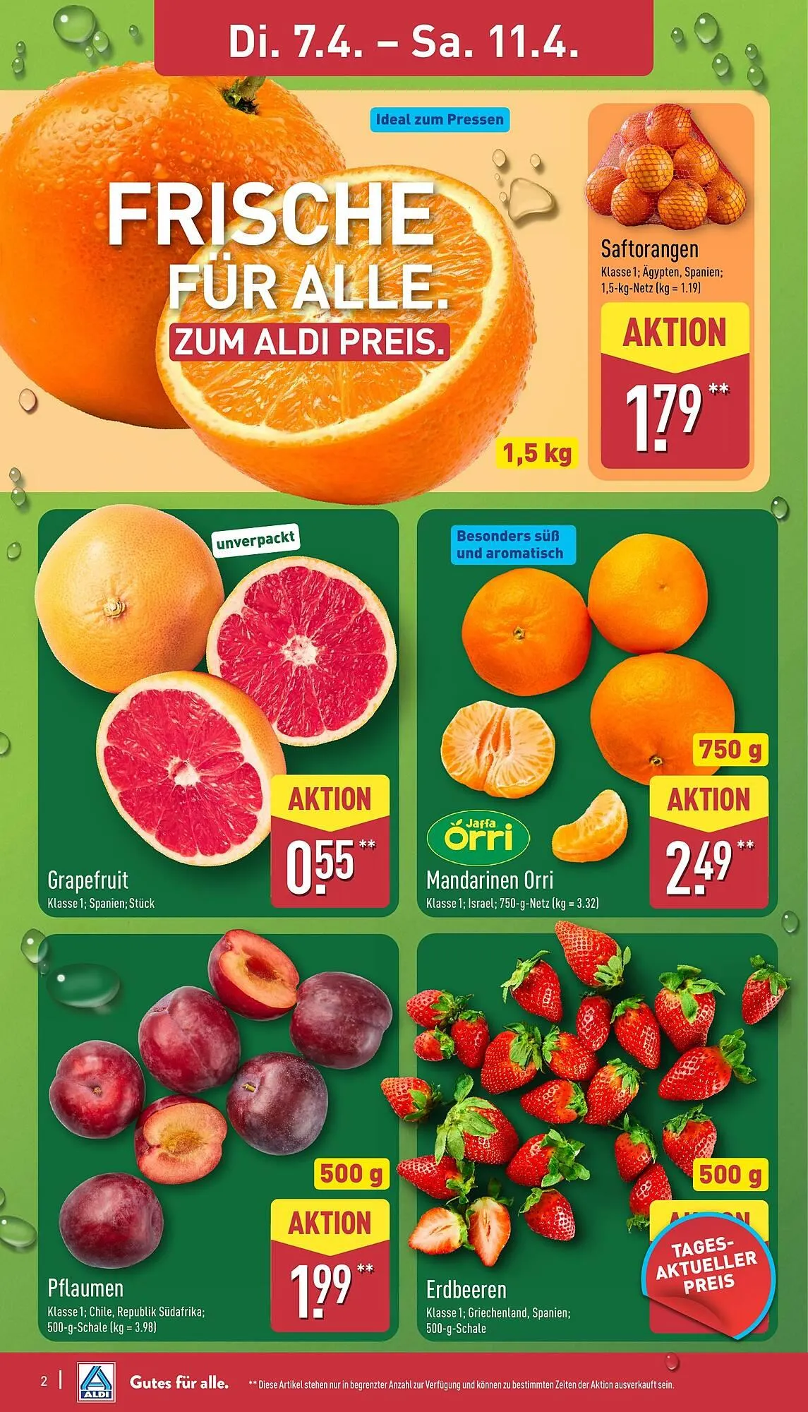Aldi Nord Prospekt von 7. April bis 11. April 2026 - Prospekt seite 2