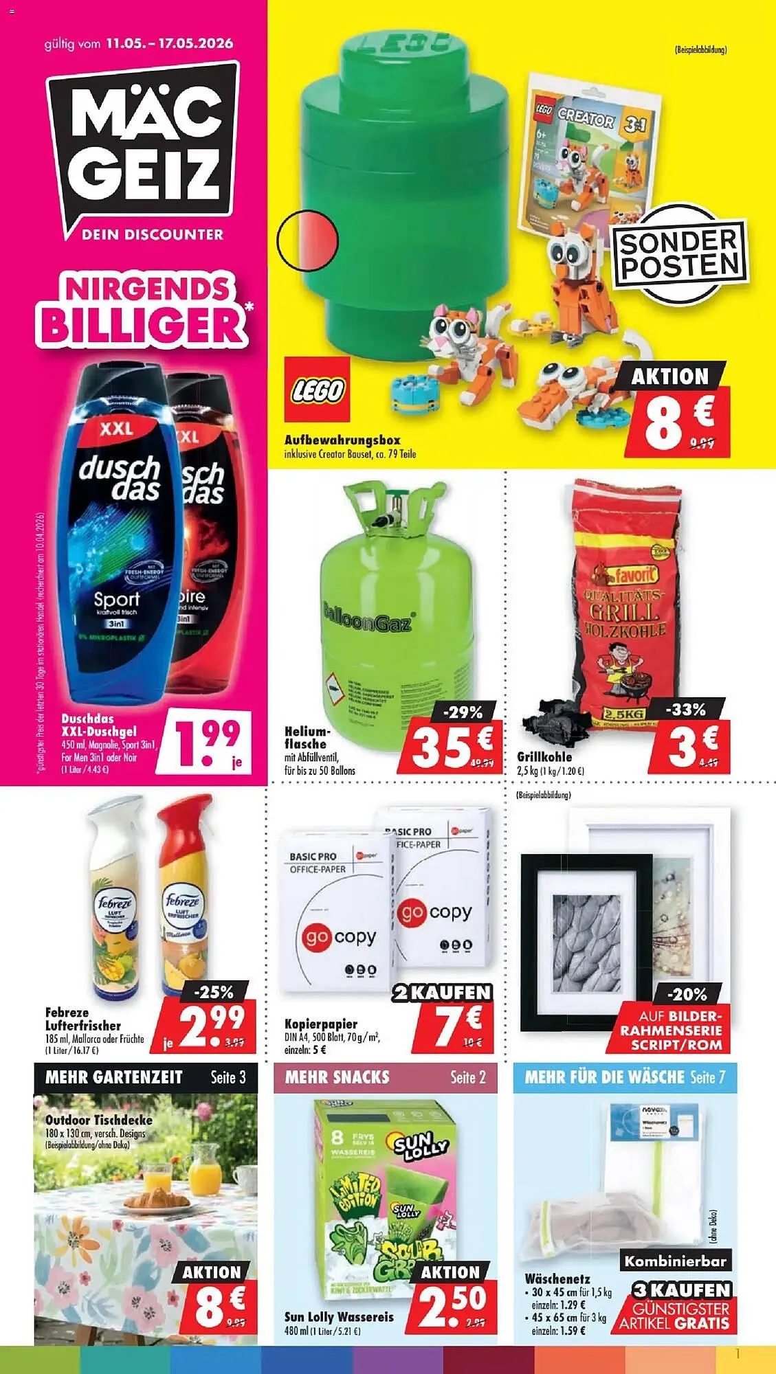 Mäc Geiz Prospekt von 11. Mai bis 17. Mai 2026 - Prospekt seite 1