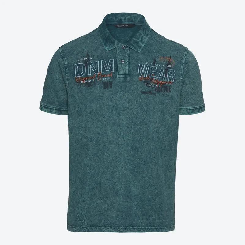 Herren-Poloshirt mit Stickerei