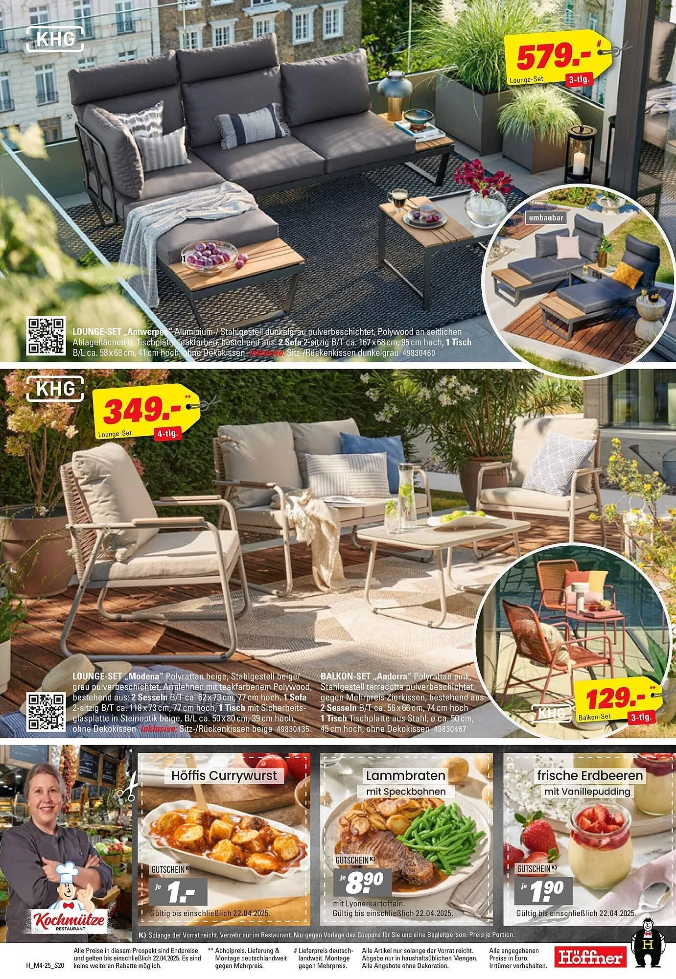 Höffner Prospekt von 9. April bis 22. April 2025 - Prospekt seite 20