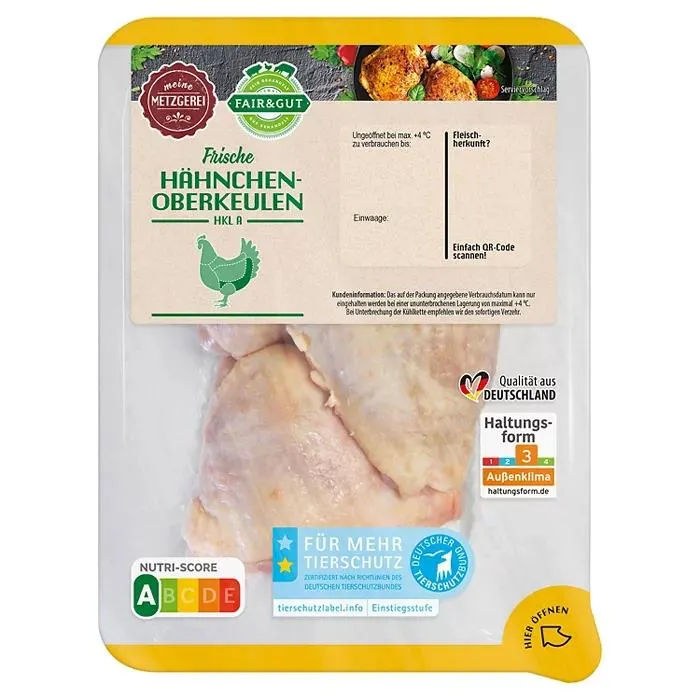 FAIR & GUT Hähnchen Oberkeule 500 g