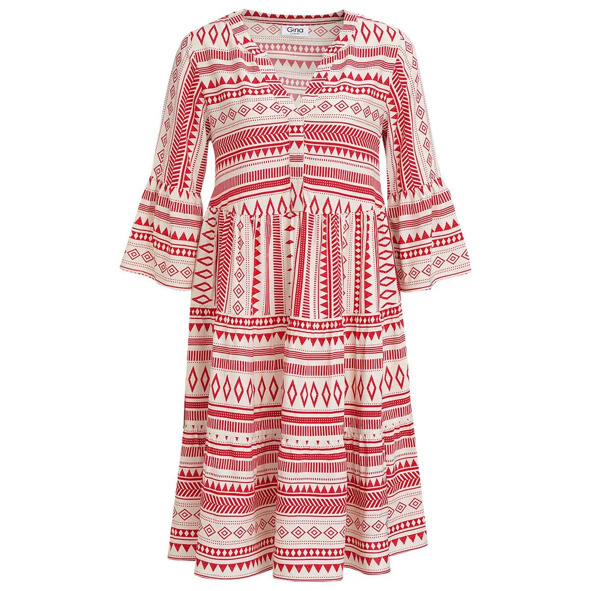 Damen Kleid mit Allover-Muster