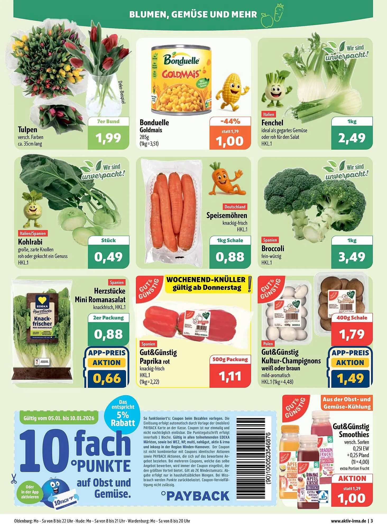 Aktiv Irma Prospekt von 5. Januar bis 10. Januar 2026 - Prospekt seite 3