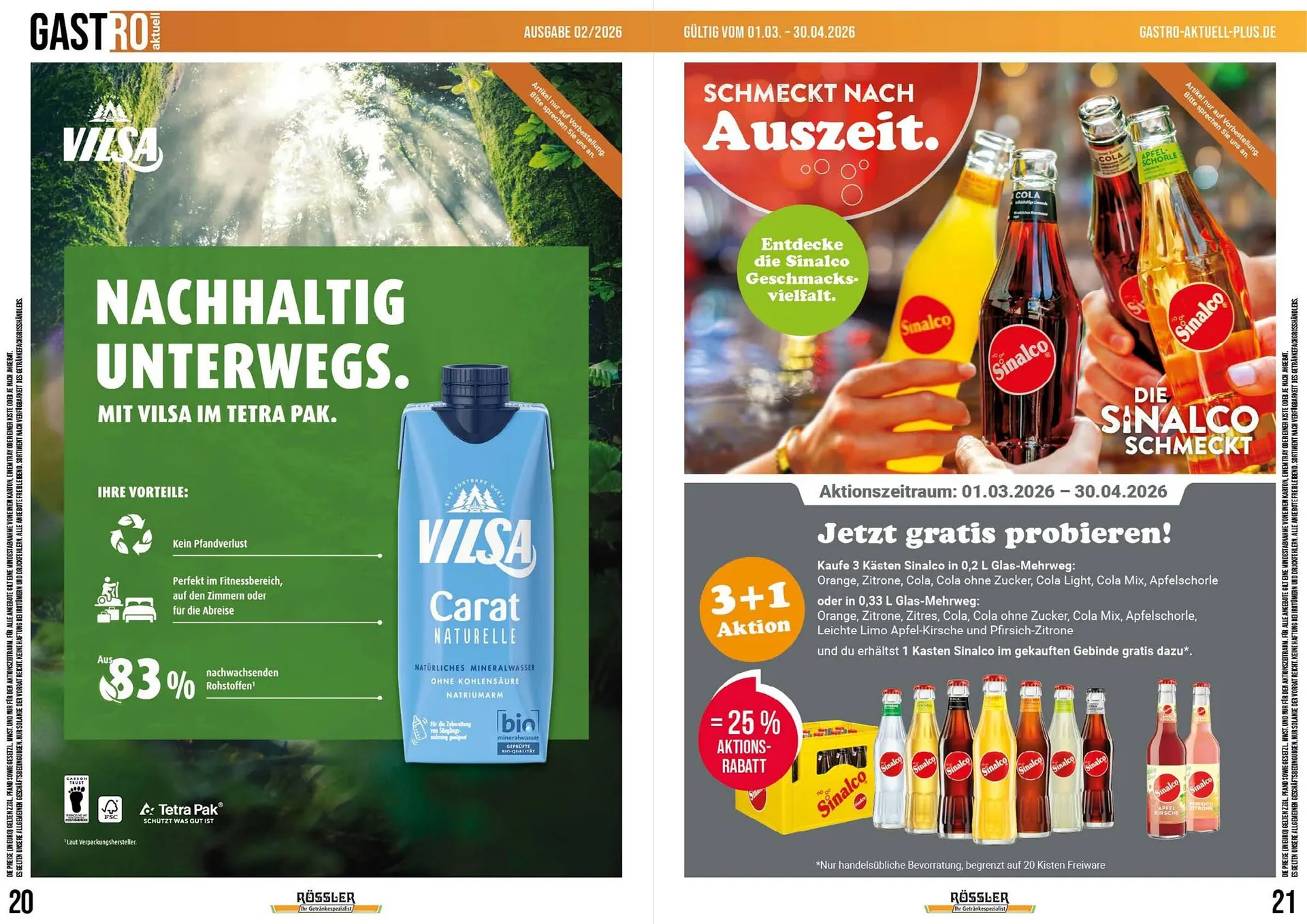 Getränke Rössler Prospekt von 1. März bis 30. April 2026 - Prospekt seite 11